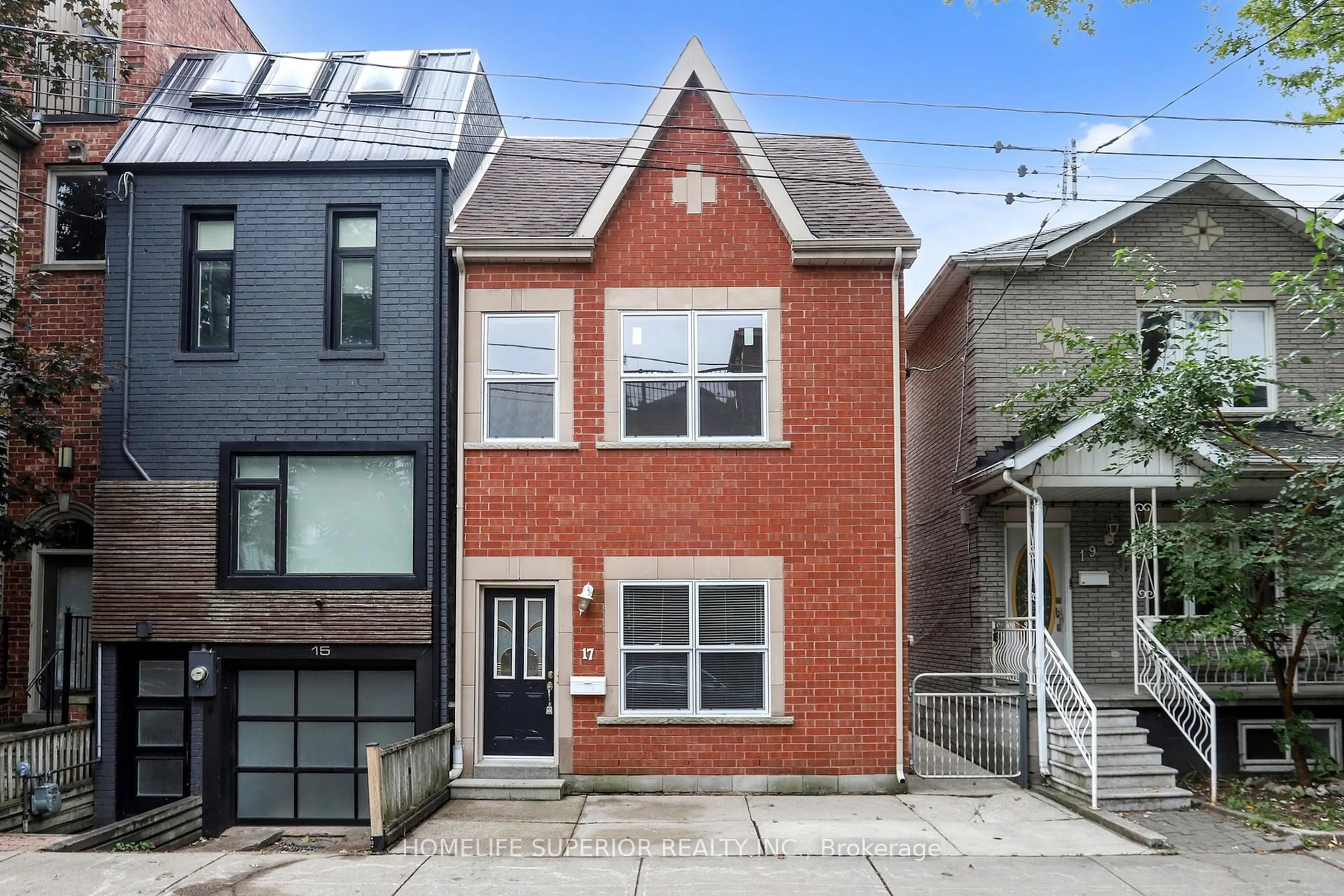 Home with brick exterior material, street for 17 Mitchell Ave, Toronto Ontario M6J 1C1