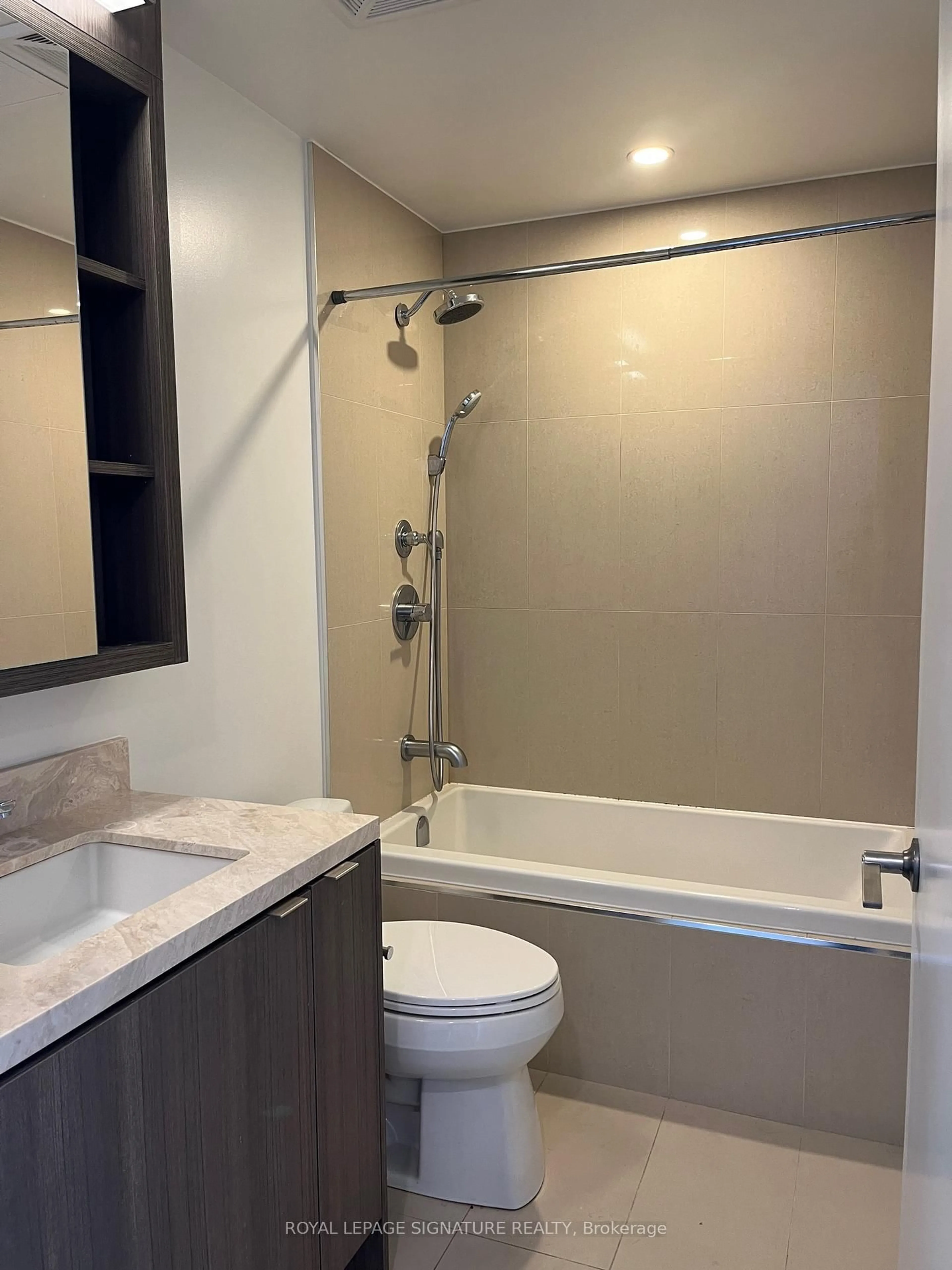 Standard bathroom, ceramic/tile floor for 115 Blue Jays Way #4807, Toronto Ontario M5V 0N4