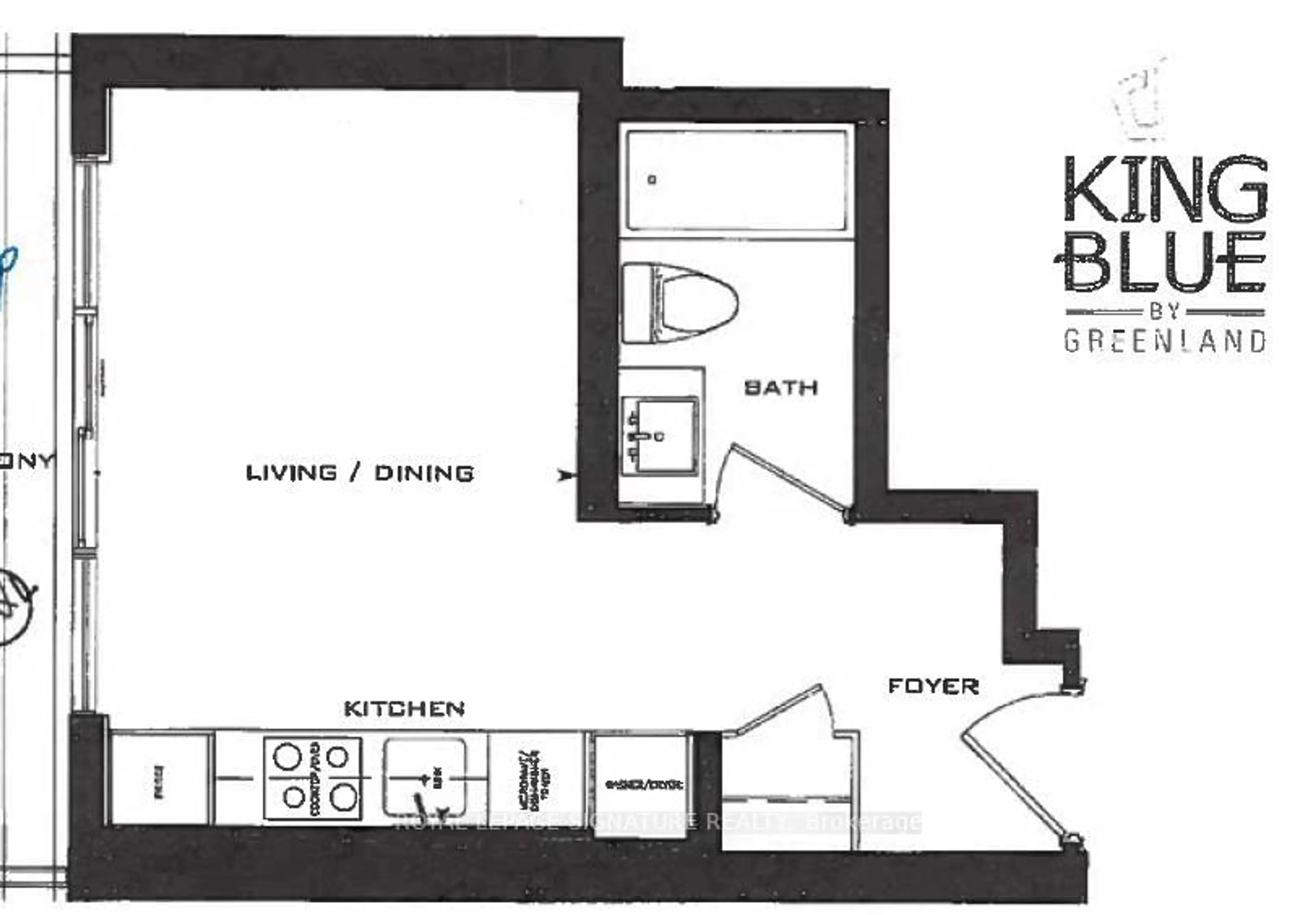 Floor plan for 115 Blue Jays Way #4807, Toronto Ontario M5V 0N4