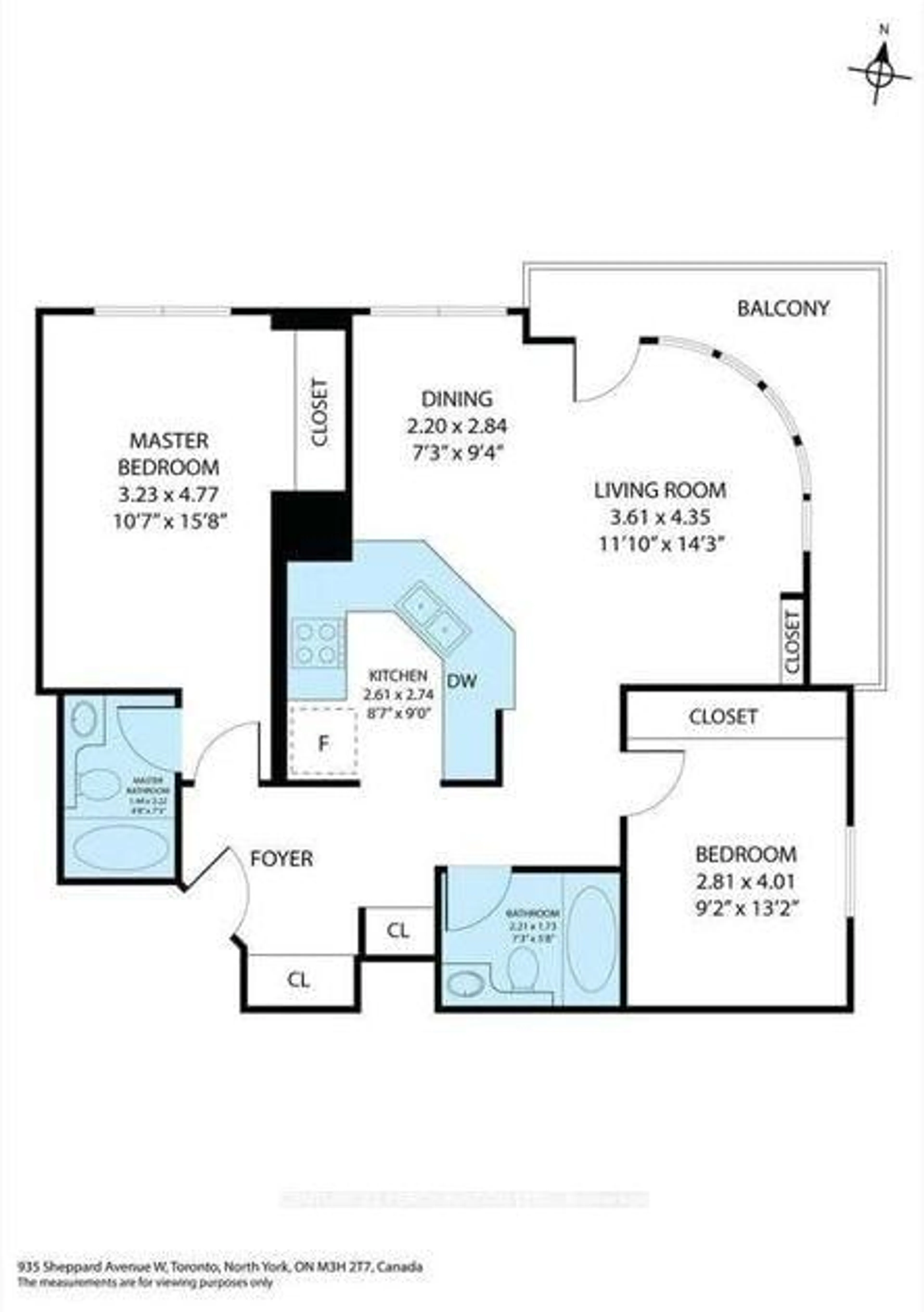Floor plan for 1030 SHEPPARD Ave, Toronto Ontario M3H 2T6