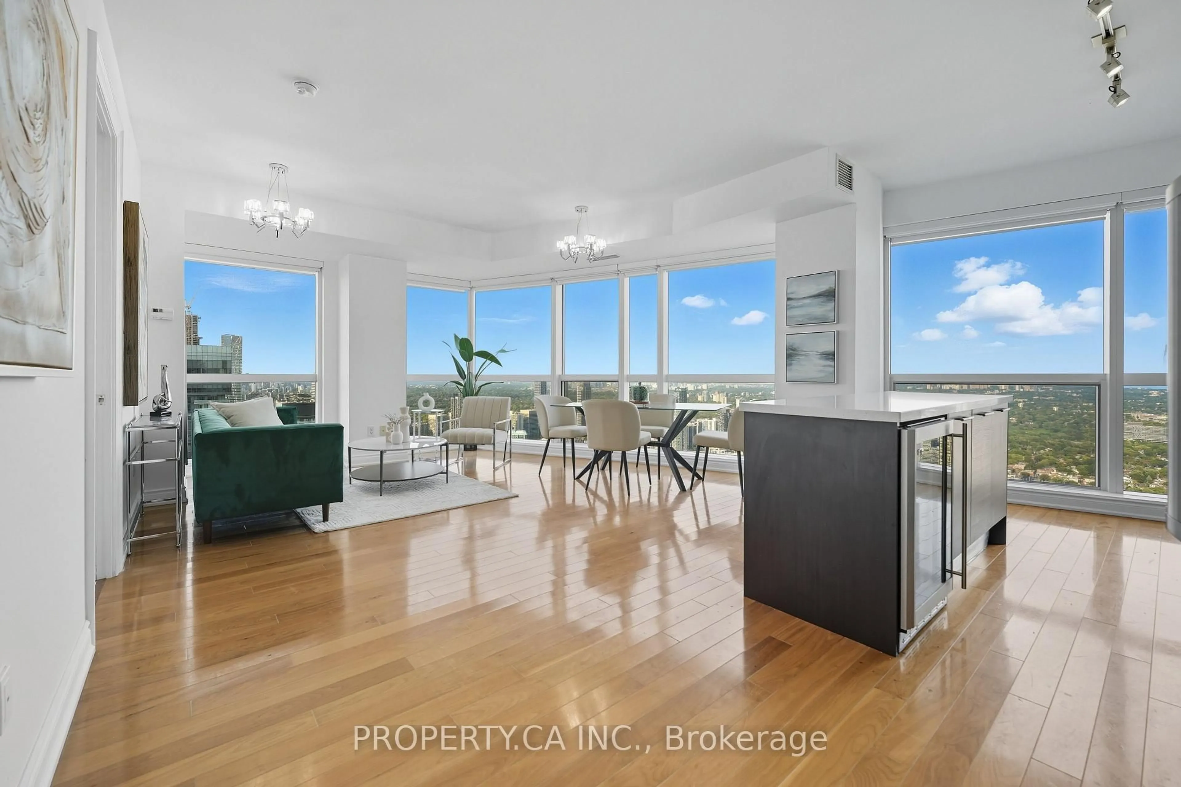 Open concept kitchen, unknown for 388 Yonge St #6302, Toronto Ontario M5B 0A4