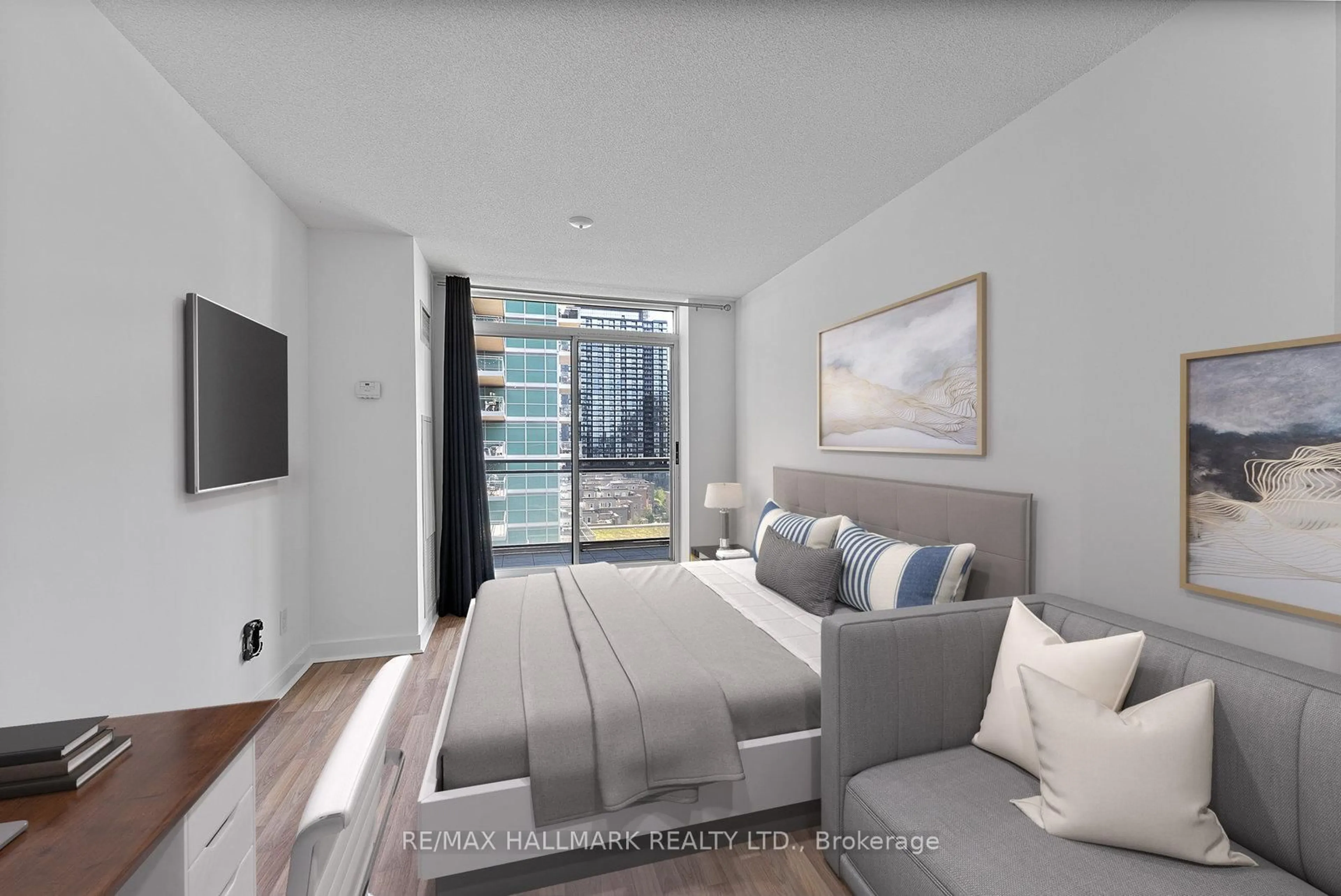Living room with furniture, unknown for 50 Lynn Williams St #902, Toronto Ontario M6K 3R9