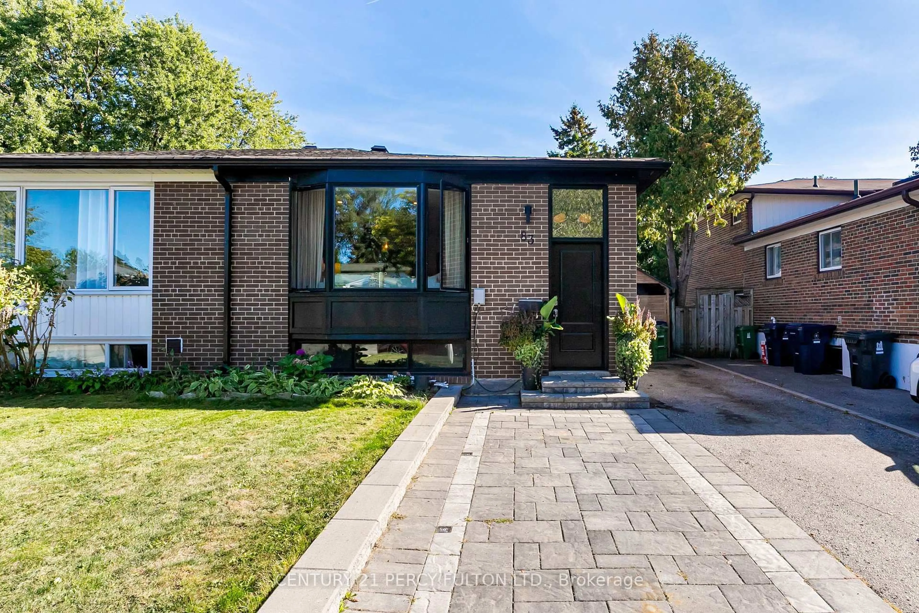 Home with brick exterior material, street for 83 Cairnside Cres, Toronto Ontario M2J 3M9