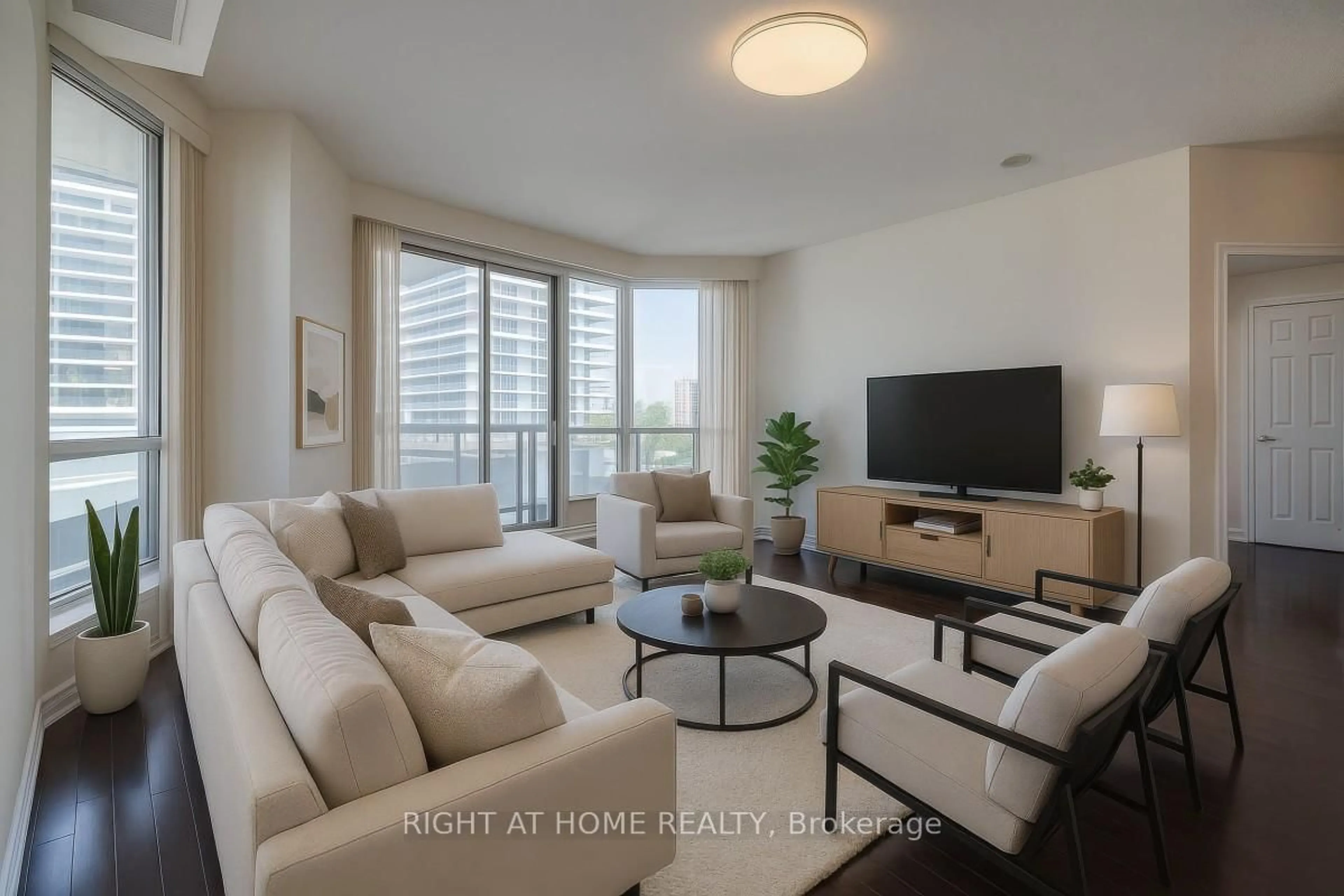 Living room with furniture, unknown for 18 Holmes Ave #610, Toronto Ontario M2N 0E1