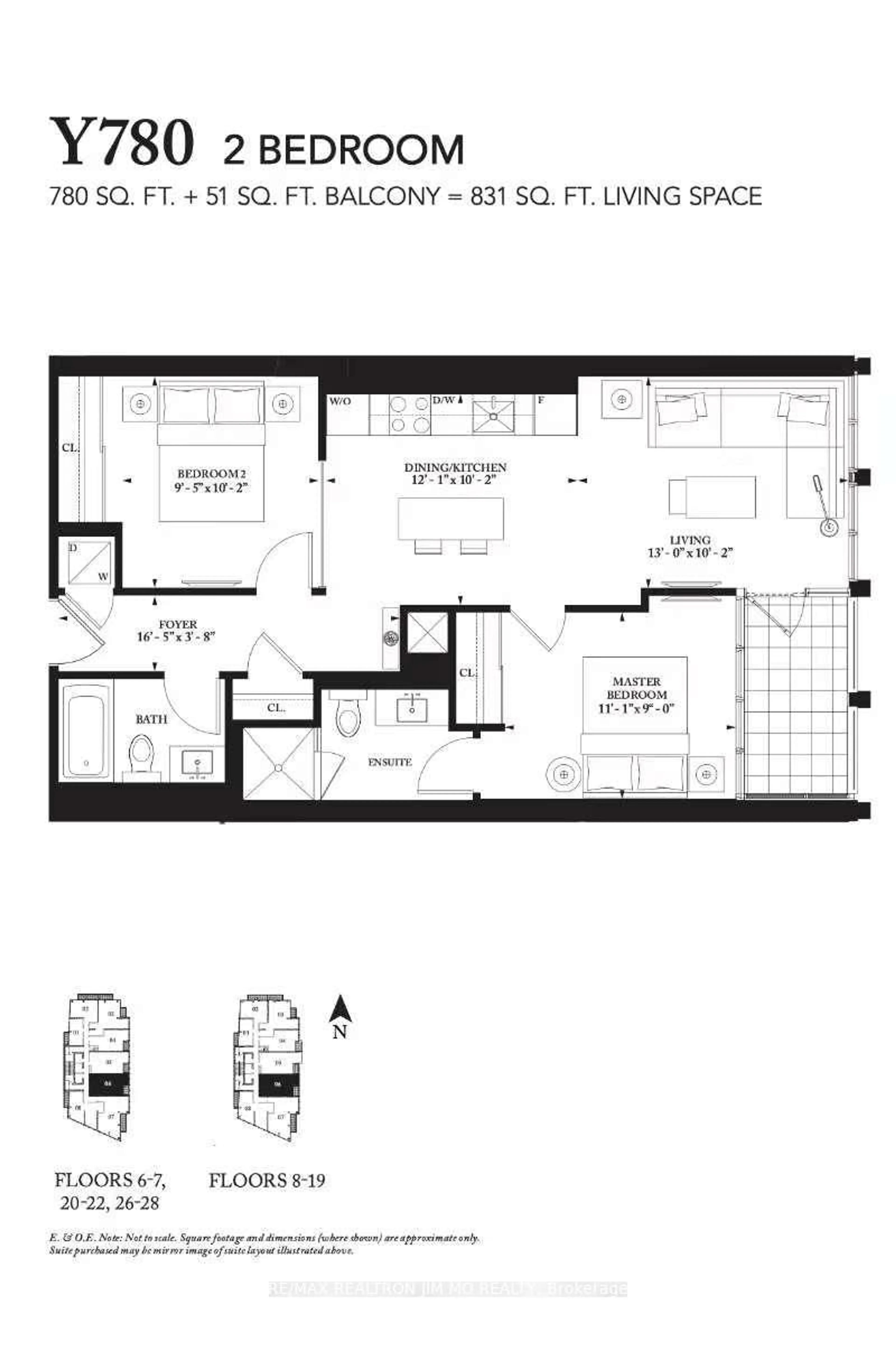 Floor plan for 32 Davenport Rd #1706, Toronto Ontario M5R 0B5