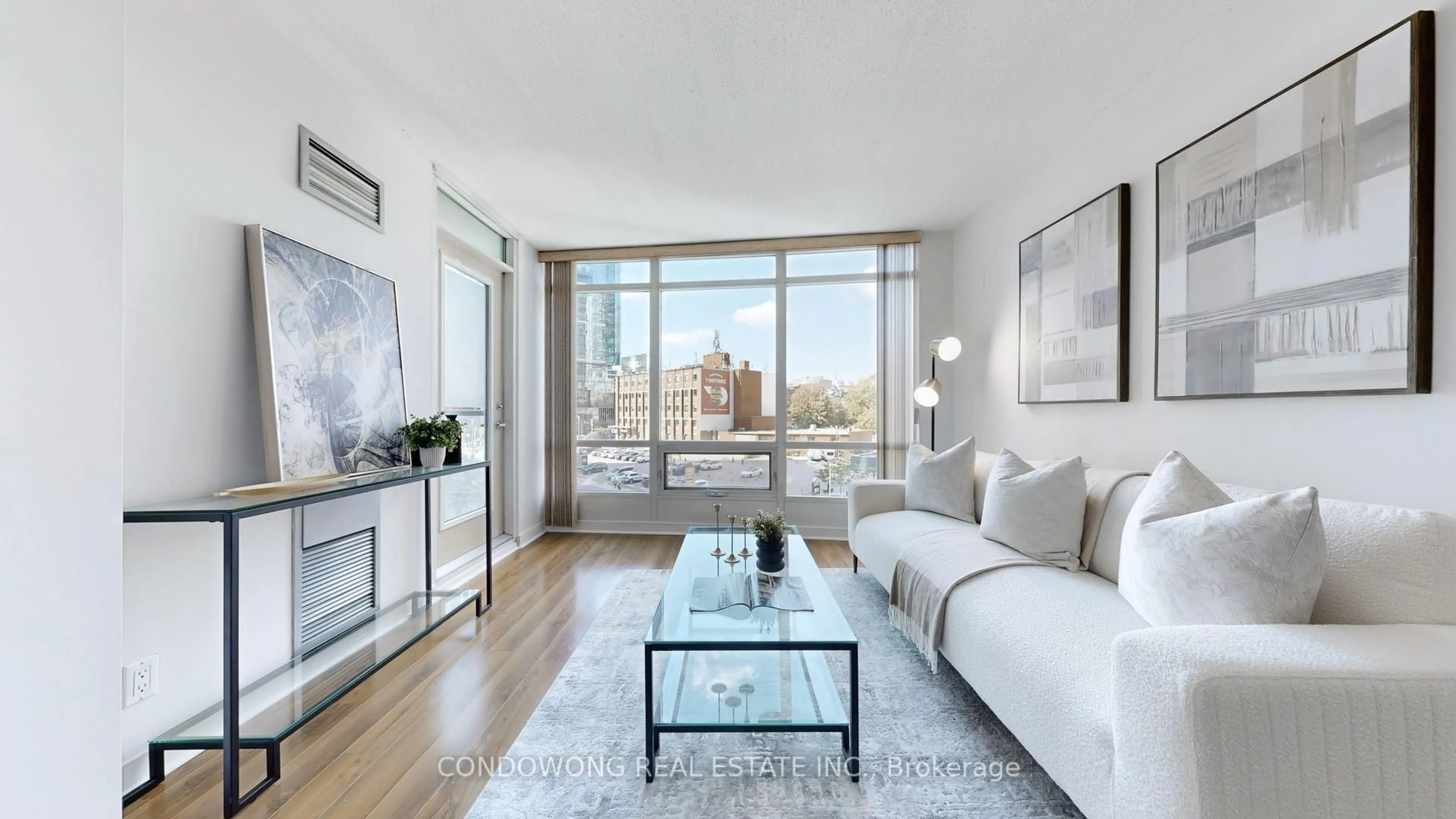 Living room with furniture, unknown for 373 Front St #512, Toronto Ontario M5V 3R7