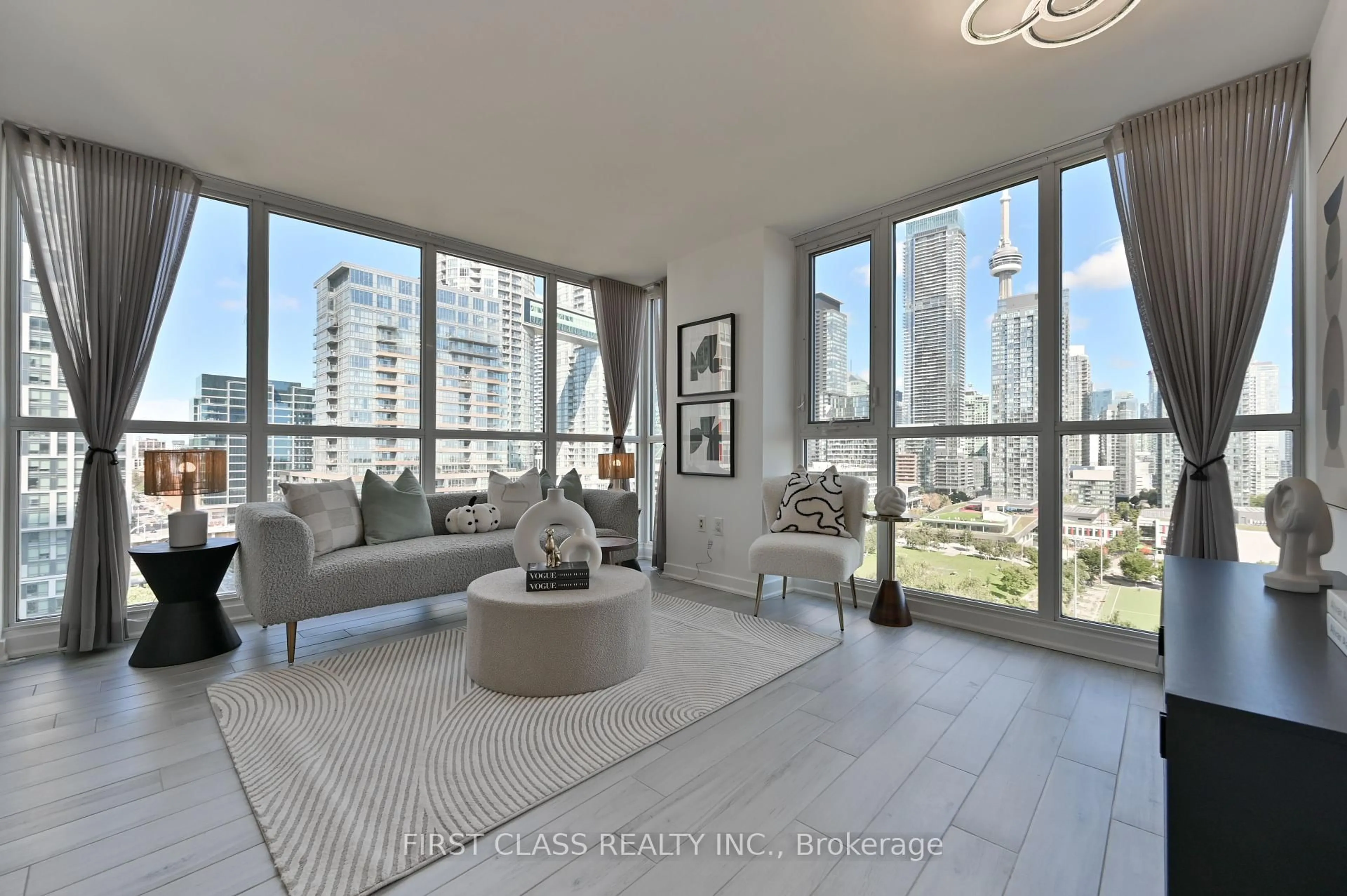 Living room with furniture, unknown for 75 Queens Wharf Rd #1601, Toronto Ontario M5V 0J8