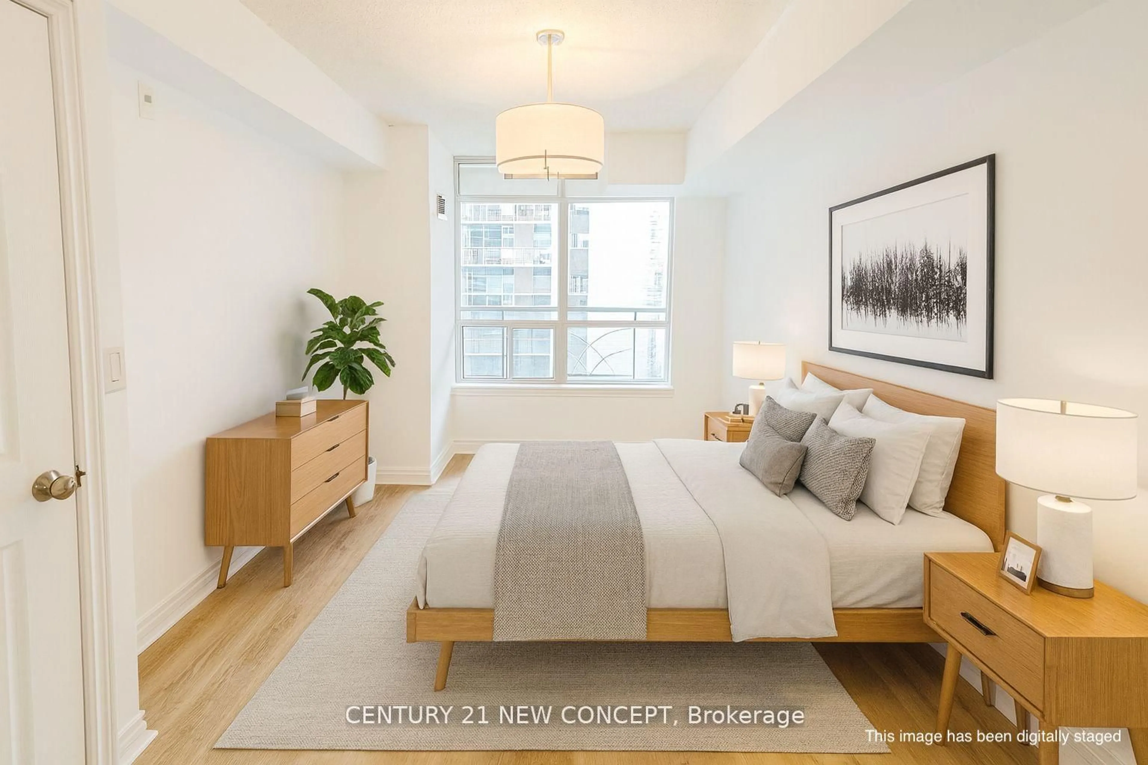 Bedroom with bed, unknown for 225 Wellesley St #409, Toronto Ontario M4X 1X8