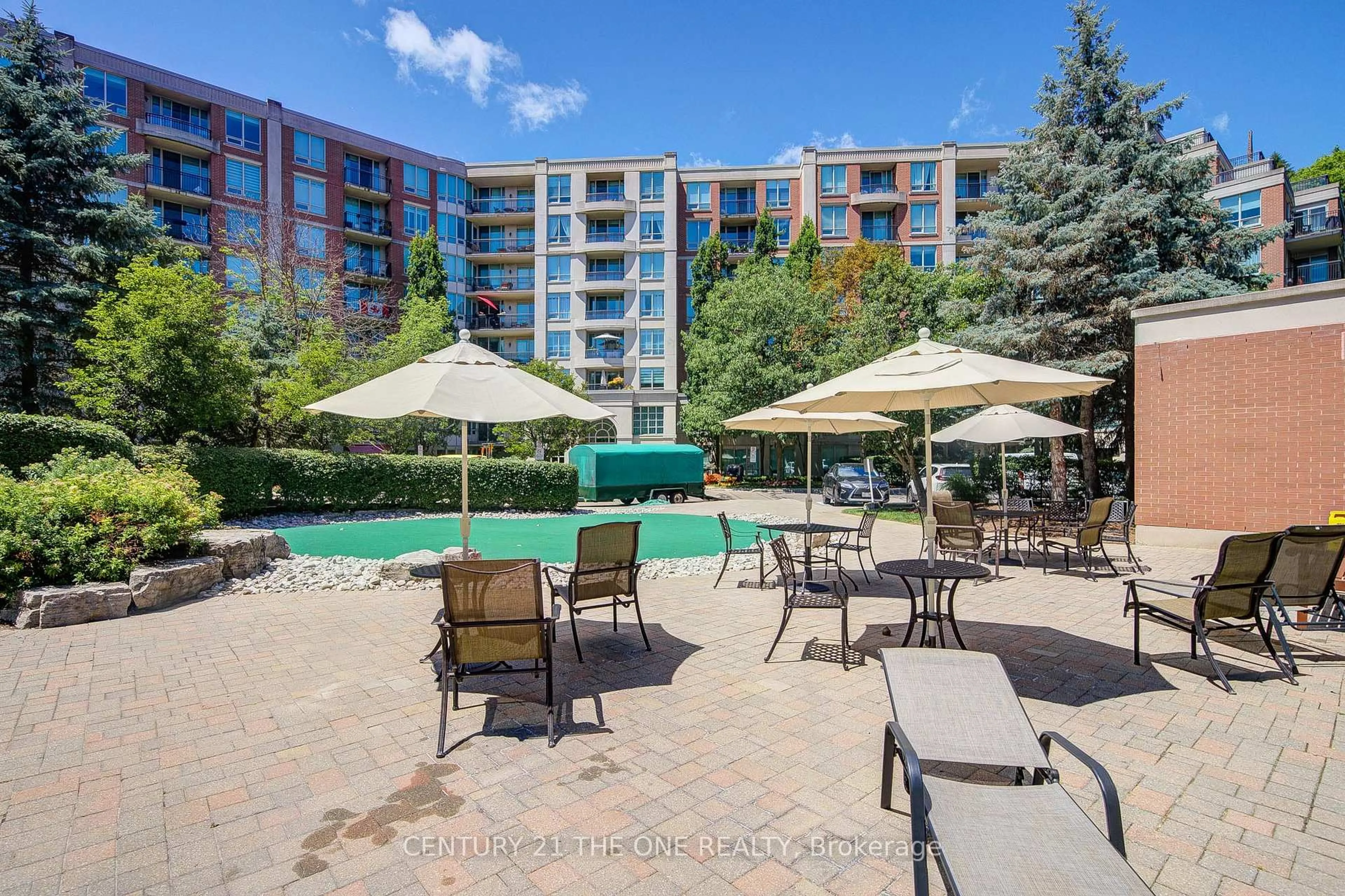 Patio, water/lake/river/ocean view for 38 William Carson Cres #202, Toronto Ontario M2P 2H2