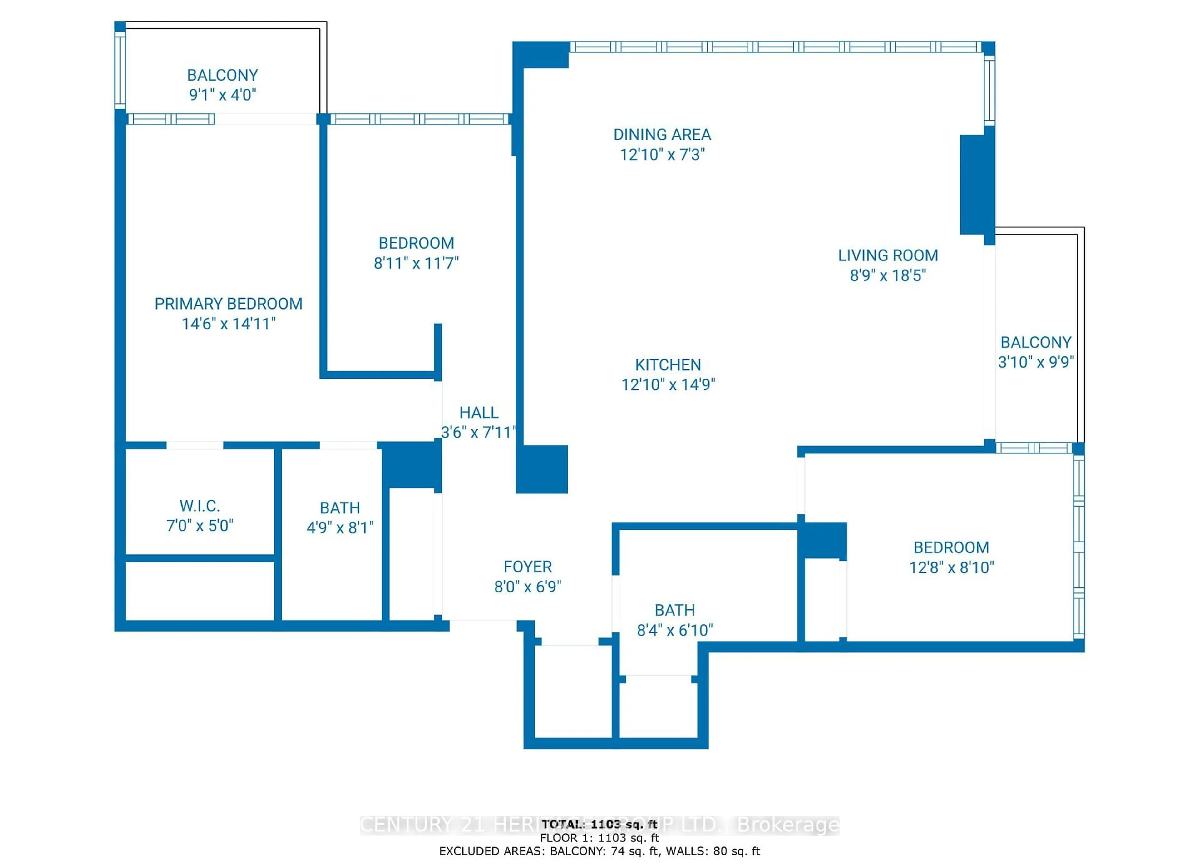 Floor plan for 15 Iceboat Terr #3506, Toronto Ontario M5R 4A5