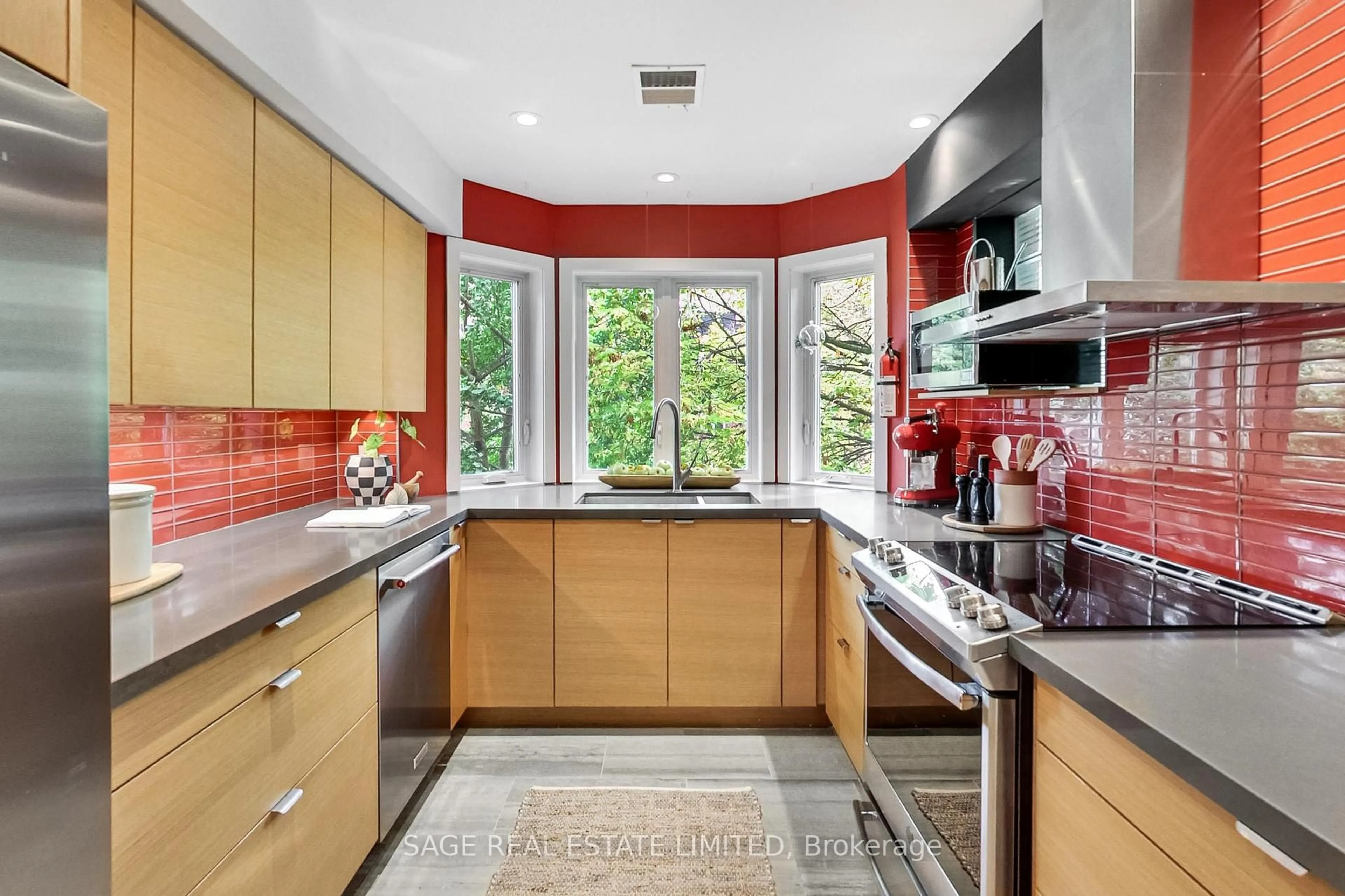 Contemporary kitchen, ceramic/tile floor for 6C Shank St, Toronto Ontario M6J 3T8