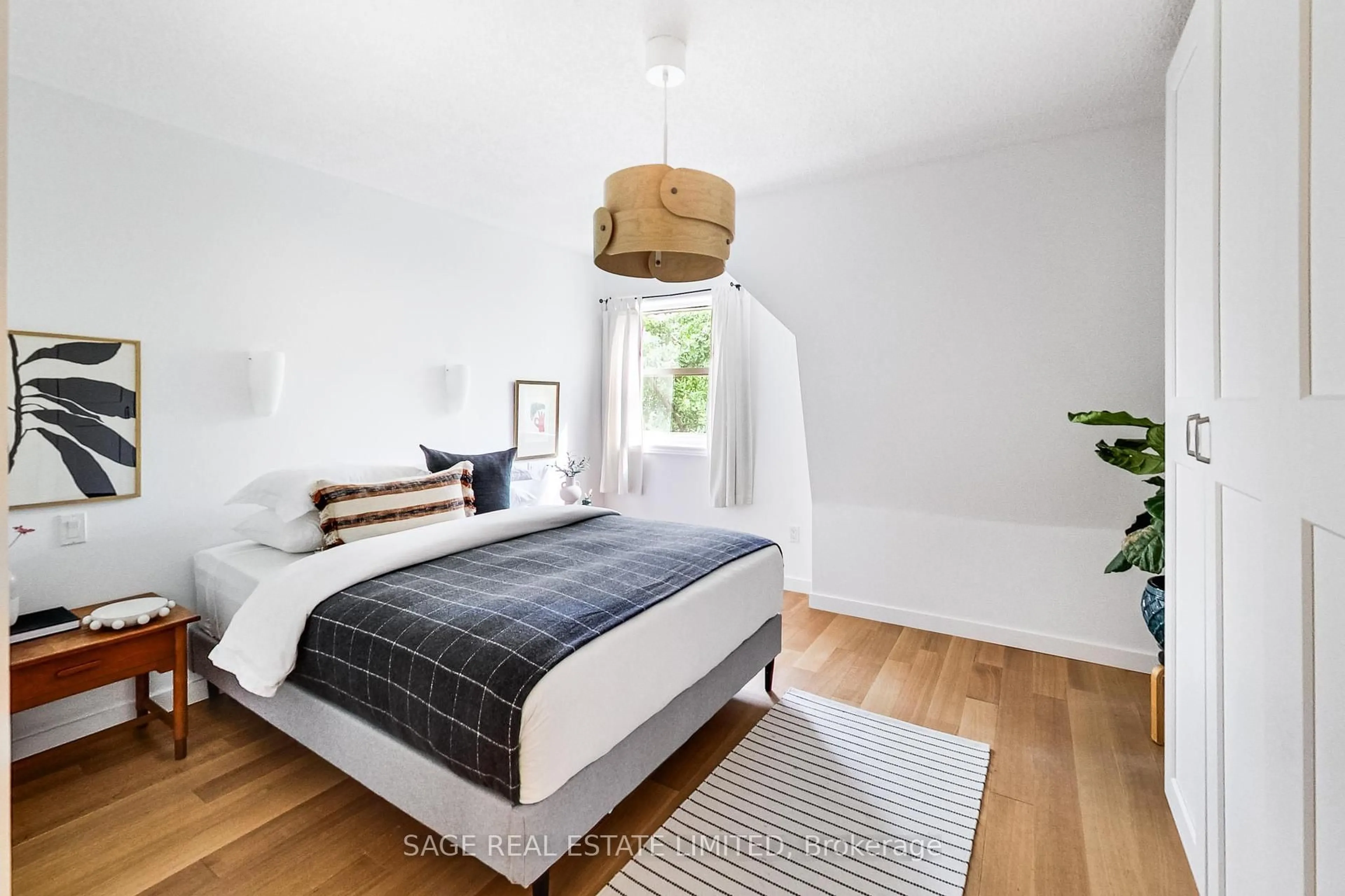 Bedroom with bed, unknown for 6C Shank St, Toronto Ontario M6J 3T8