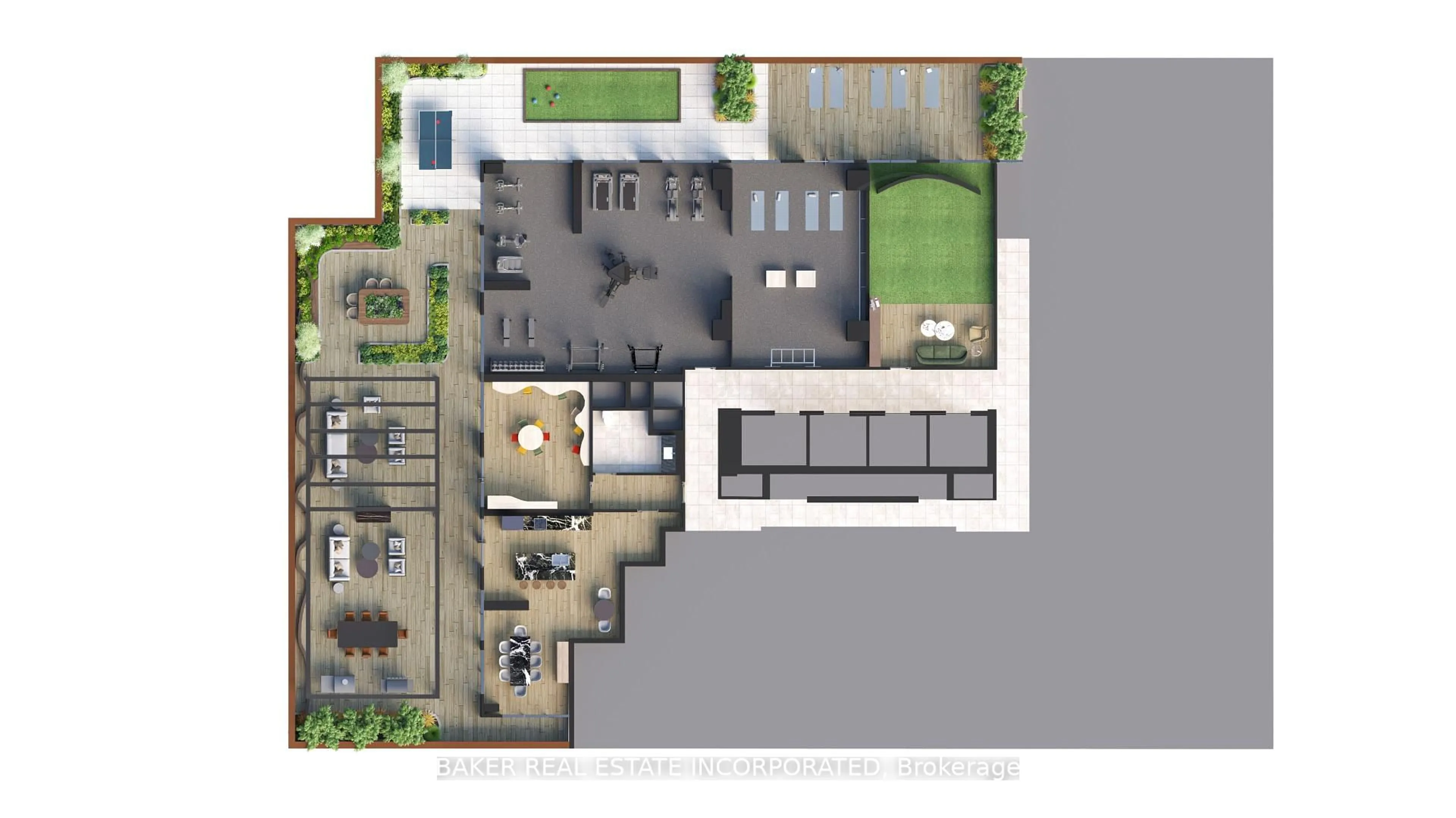 Floor plan for 36 Olive Ave #TH3, Toronto Ontario M6G 2R8