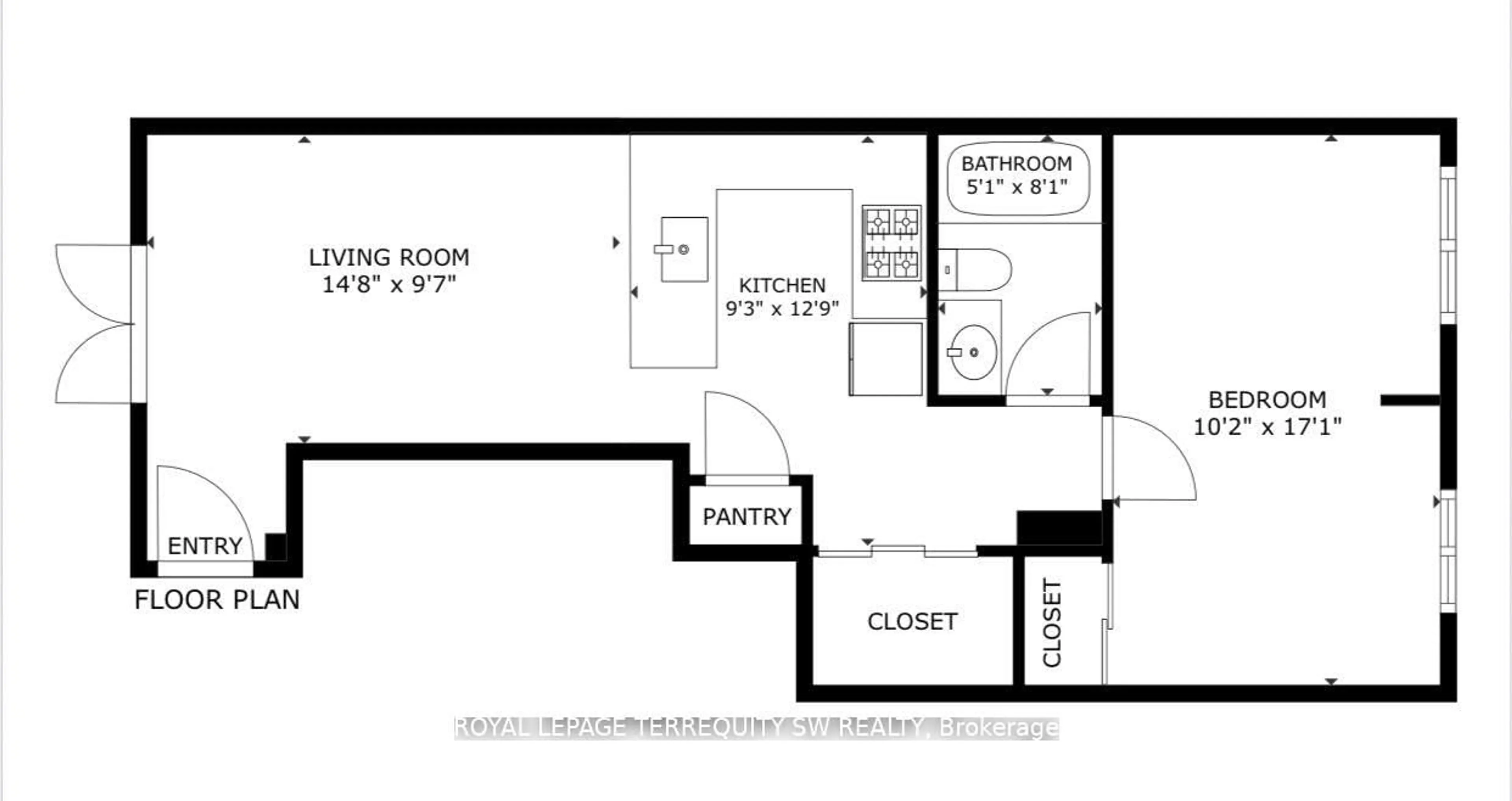 Floor plan for 80 Carr St #TH15, Toronto Ontario M5T 1B7