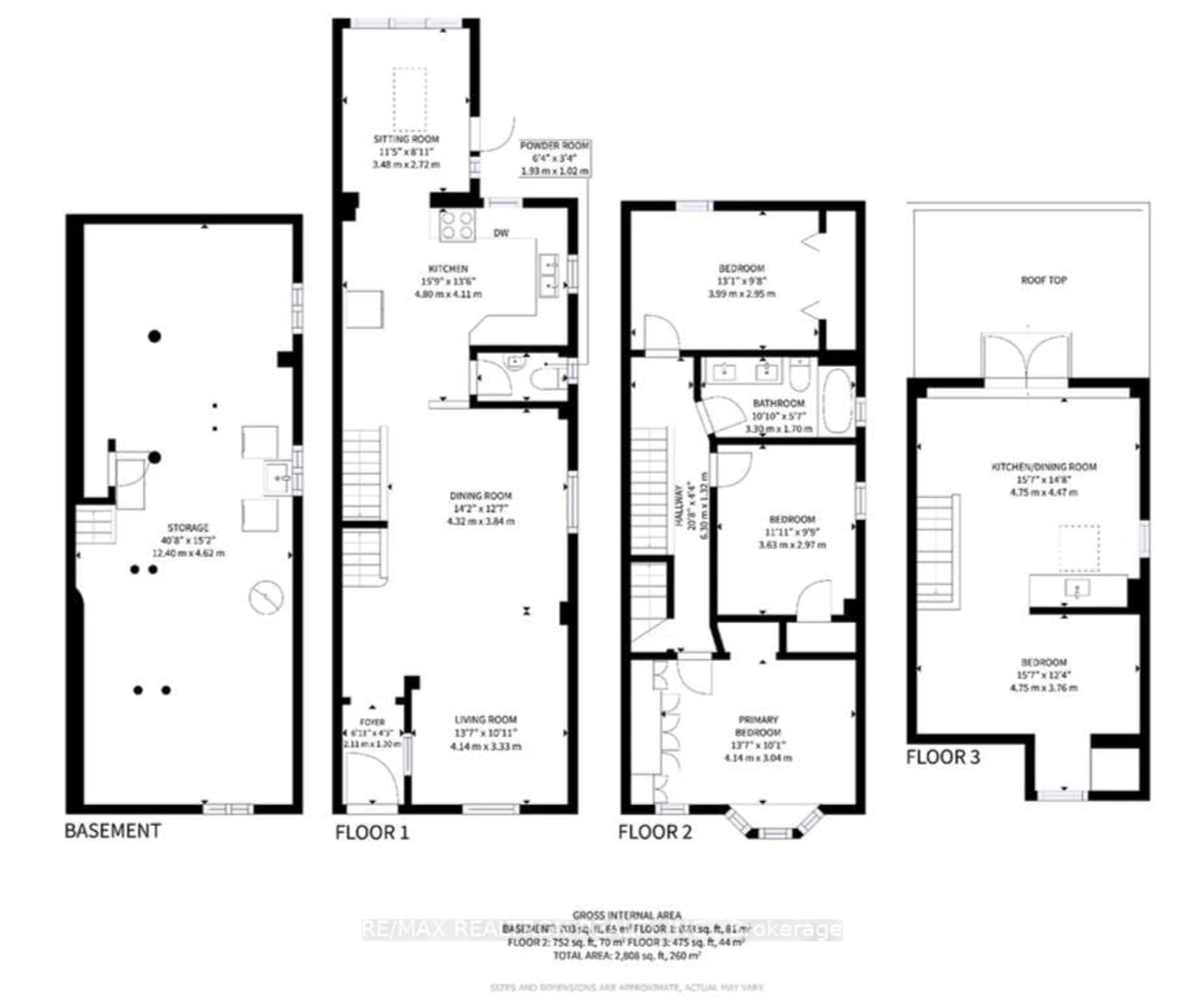 Floor plan for 10 Lindsey Ave, Toronto Ontario M6H 1C9
