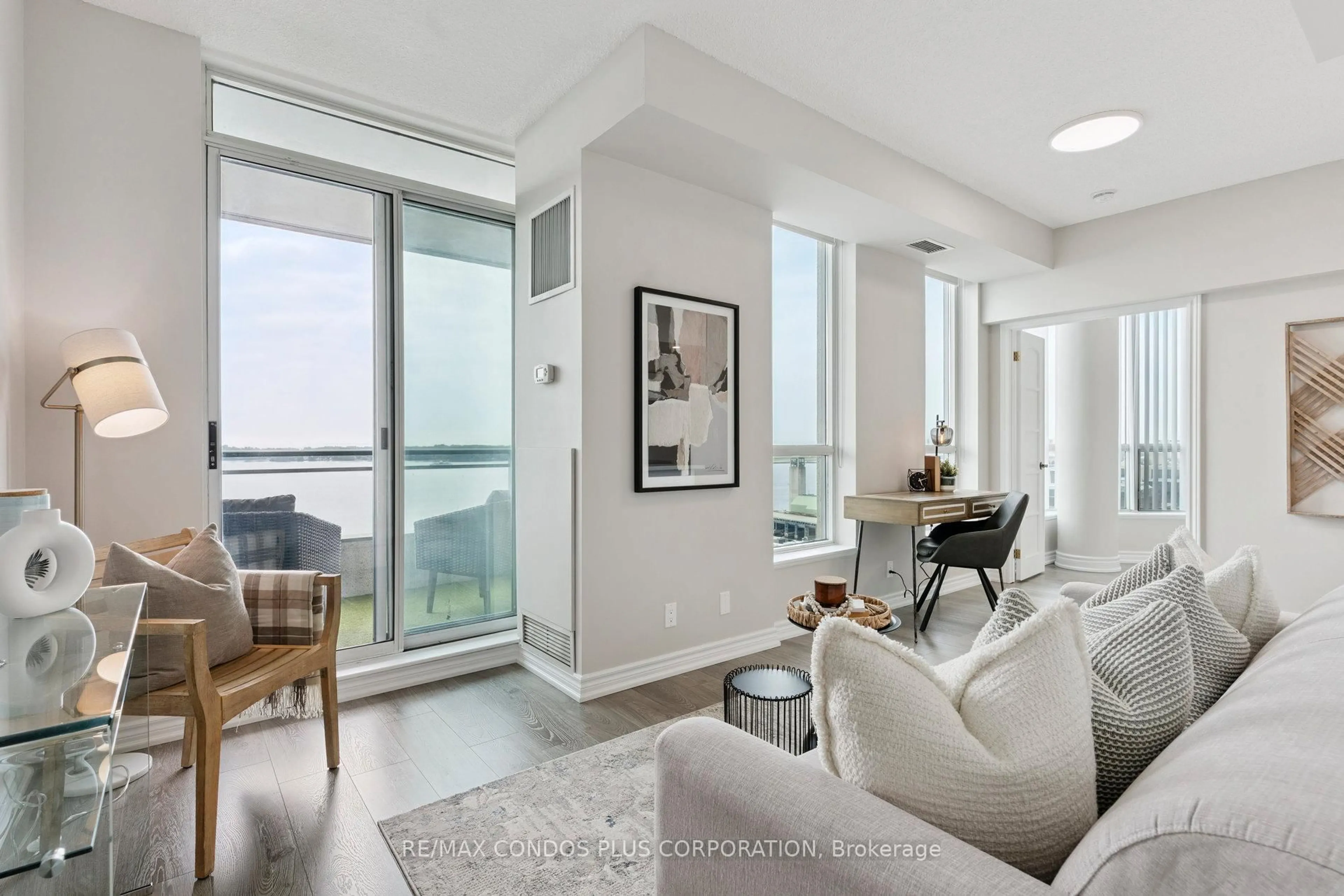 Living room with furniture, unknown for 230 Queens Quay #1221, Toronto Ontario M5J 2Y7