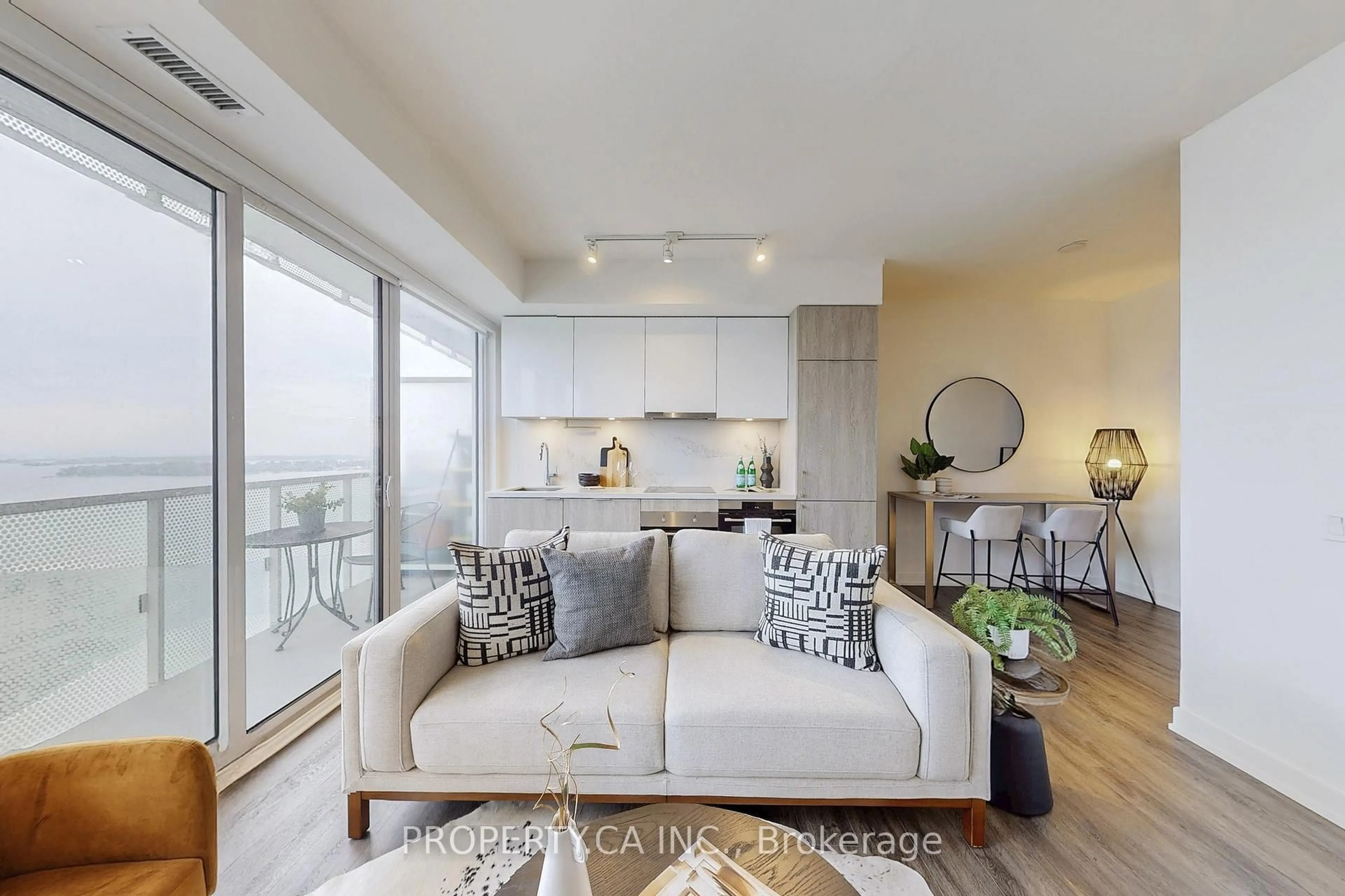 Living room with furniture, unknown for 15 Queens Quay #2209, Toronto Ontario M5E 0C5