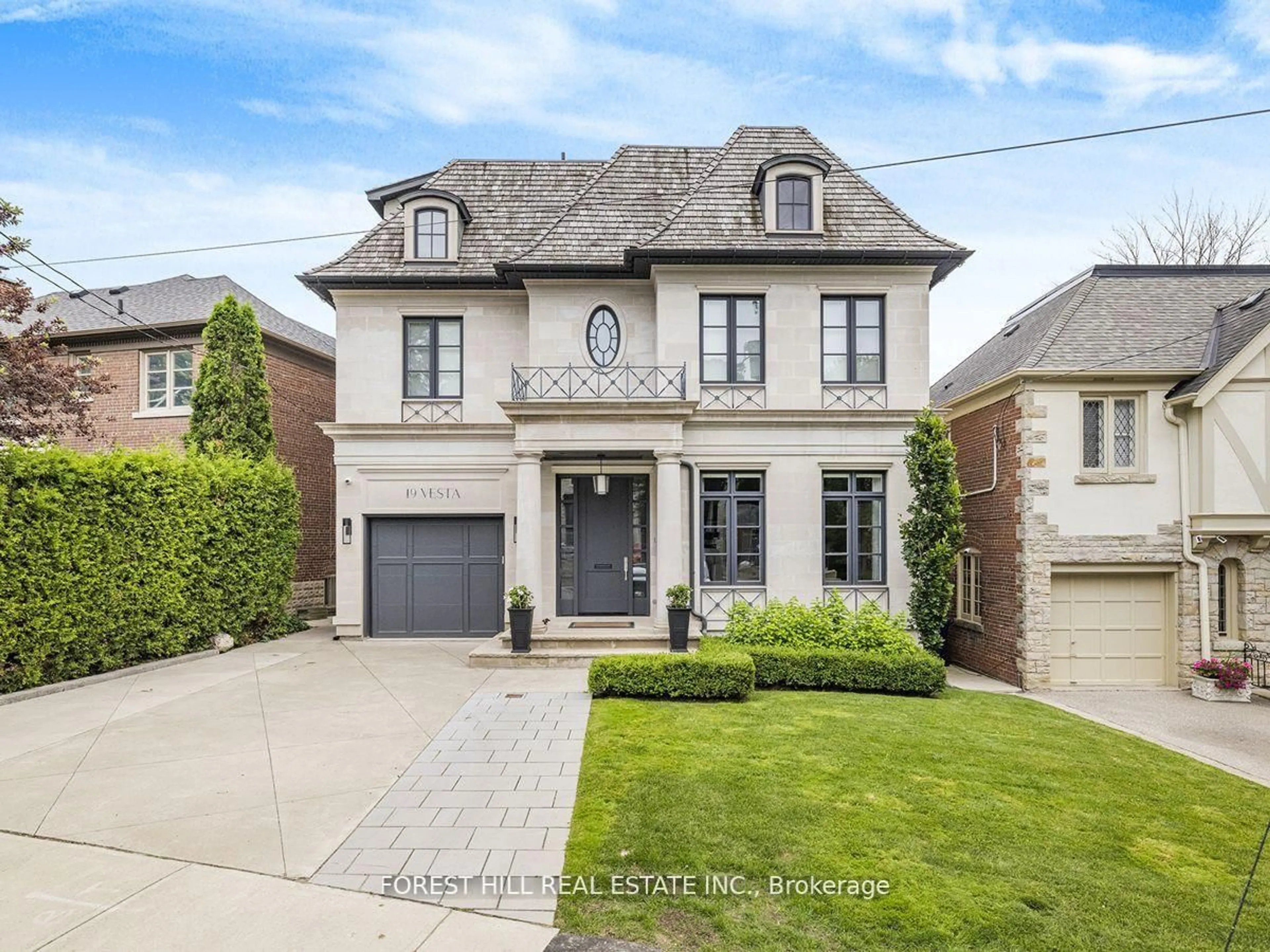 Home with brick exterior material, street for 19 Vesta Dr, Toronto Ontario M5P 2Z4