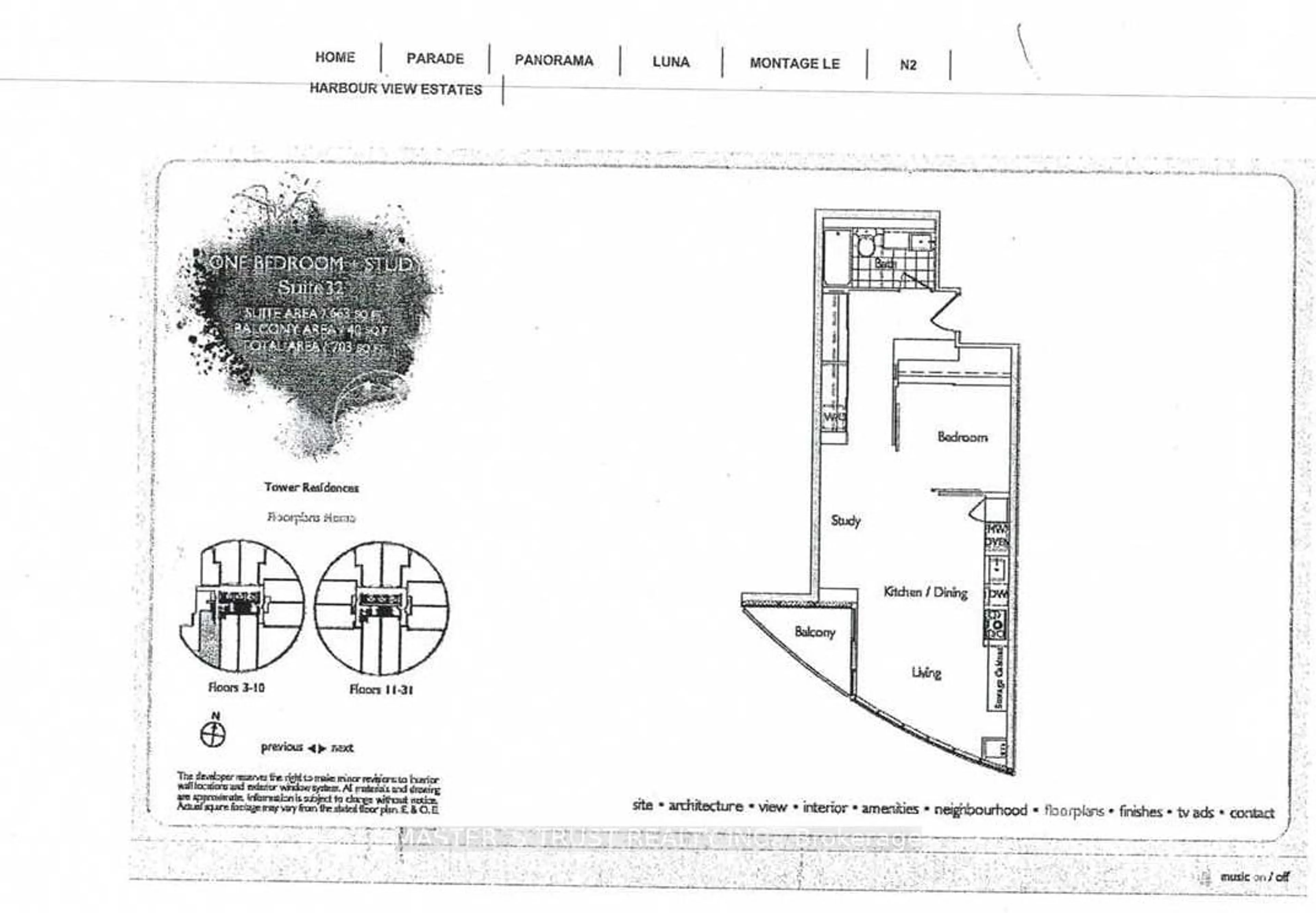 Floor plan for 21 Iceboat Terr #932, Toronto Ontario M5V 4A9