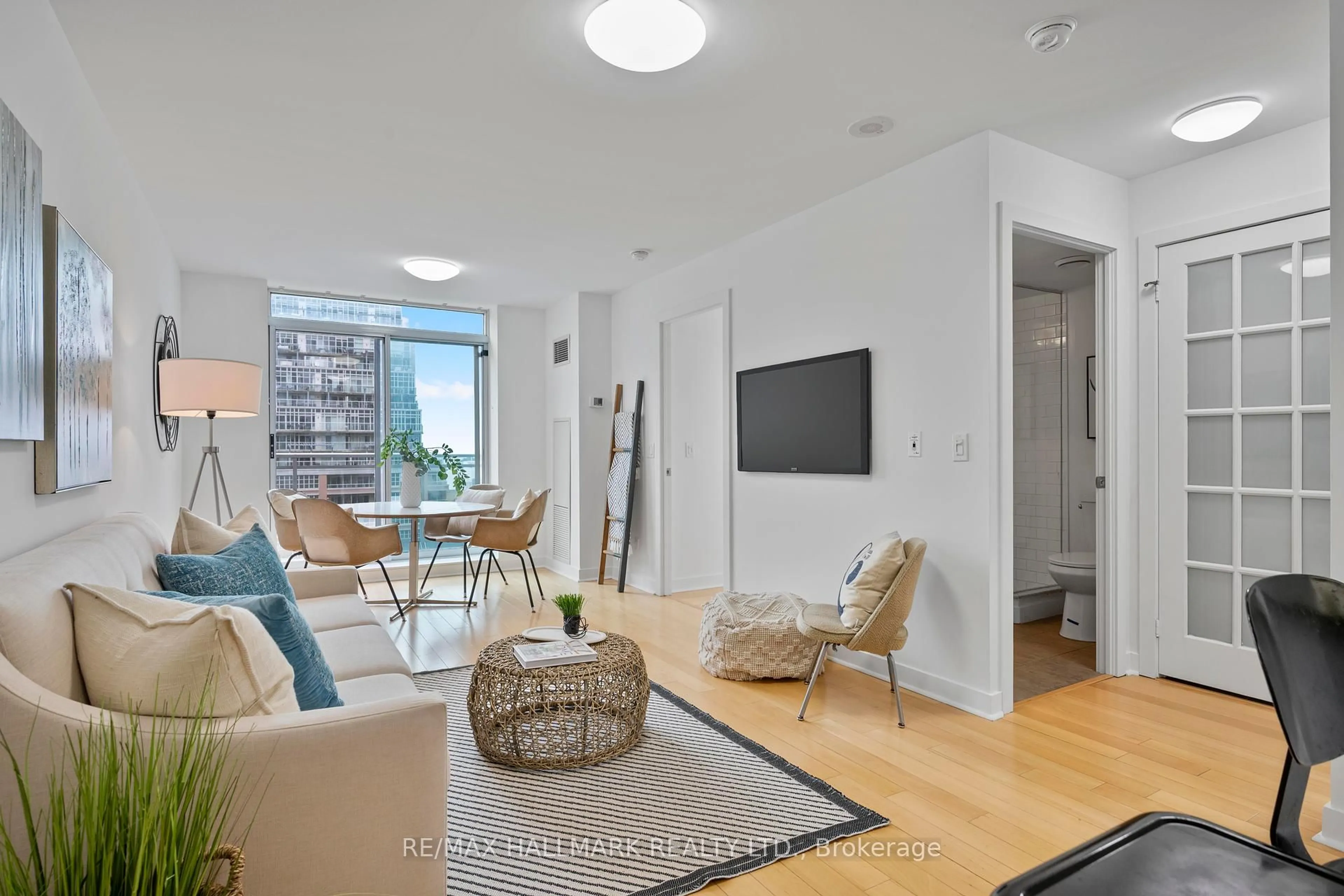 Living room with furniture, unknown for 50 Lynn Williams St #906, Toronto Ontario M6K 3R9