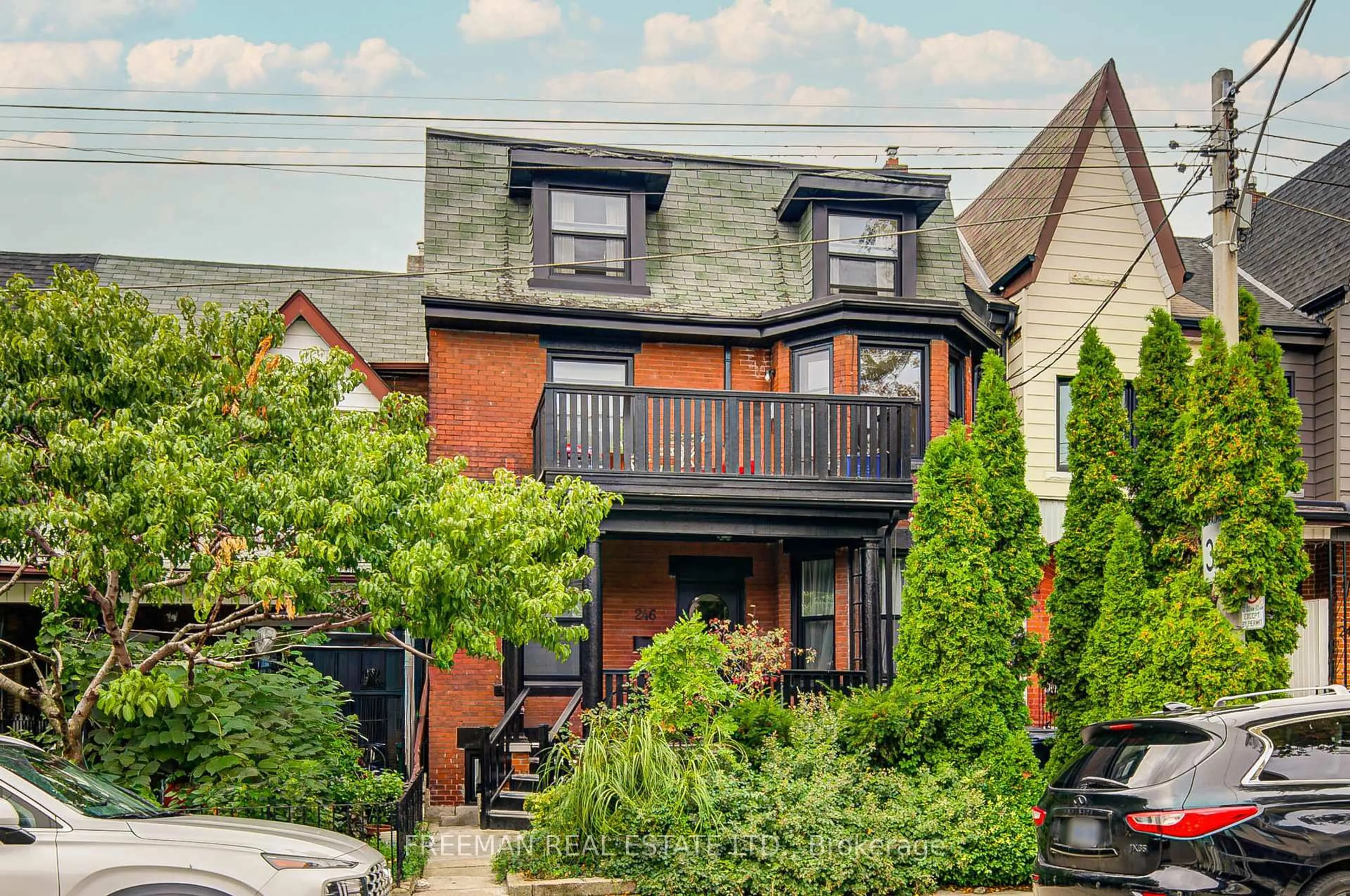 Home with brick exterior material, street for 246 Euclid Ave, Toronto Ontario M6J 2K2