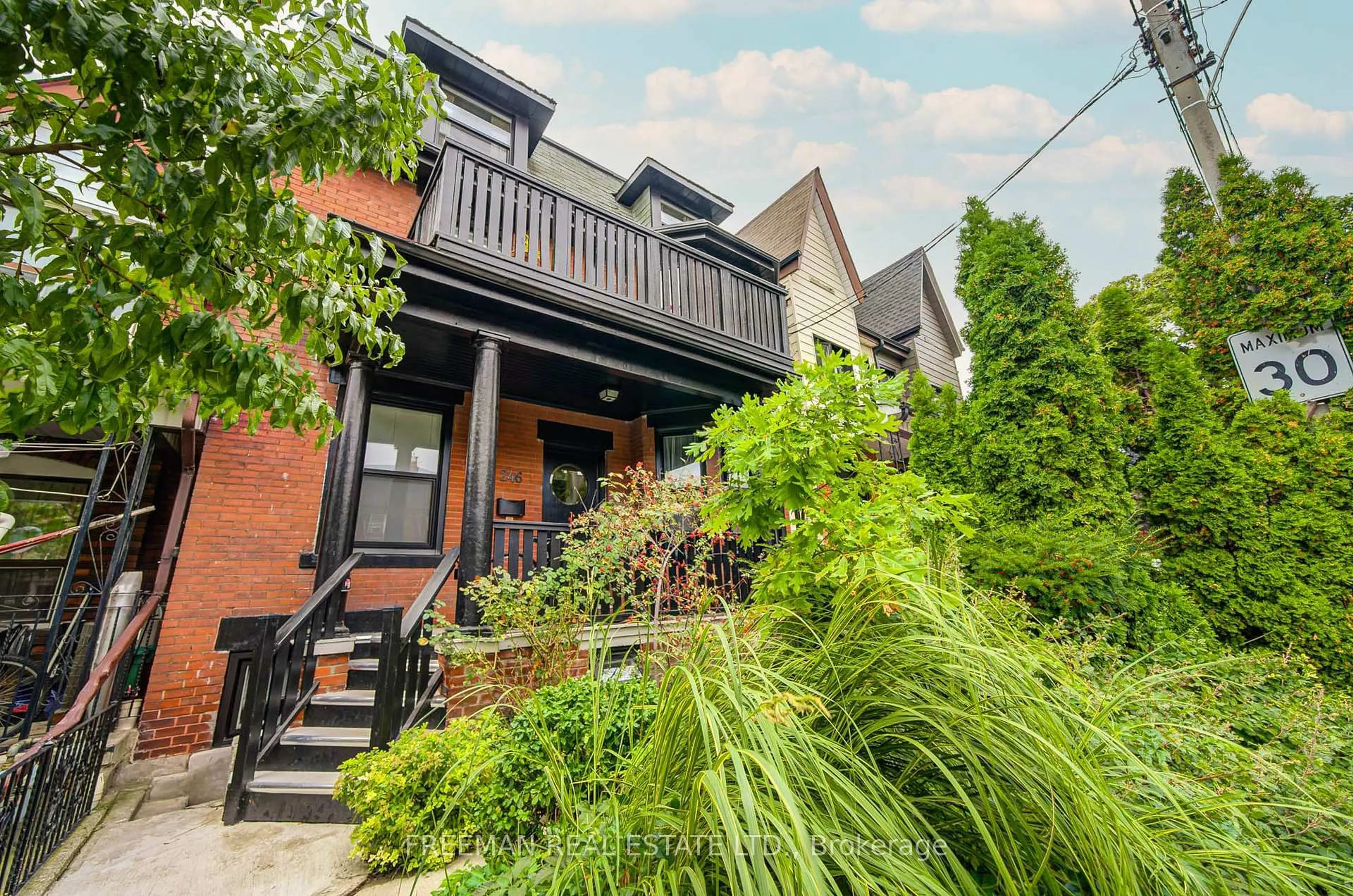 Home with brick exterior material, street for 246 Euclid Ave, Toronto Ontario M6J 2K2