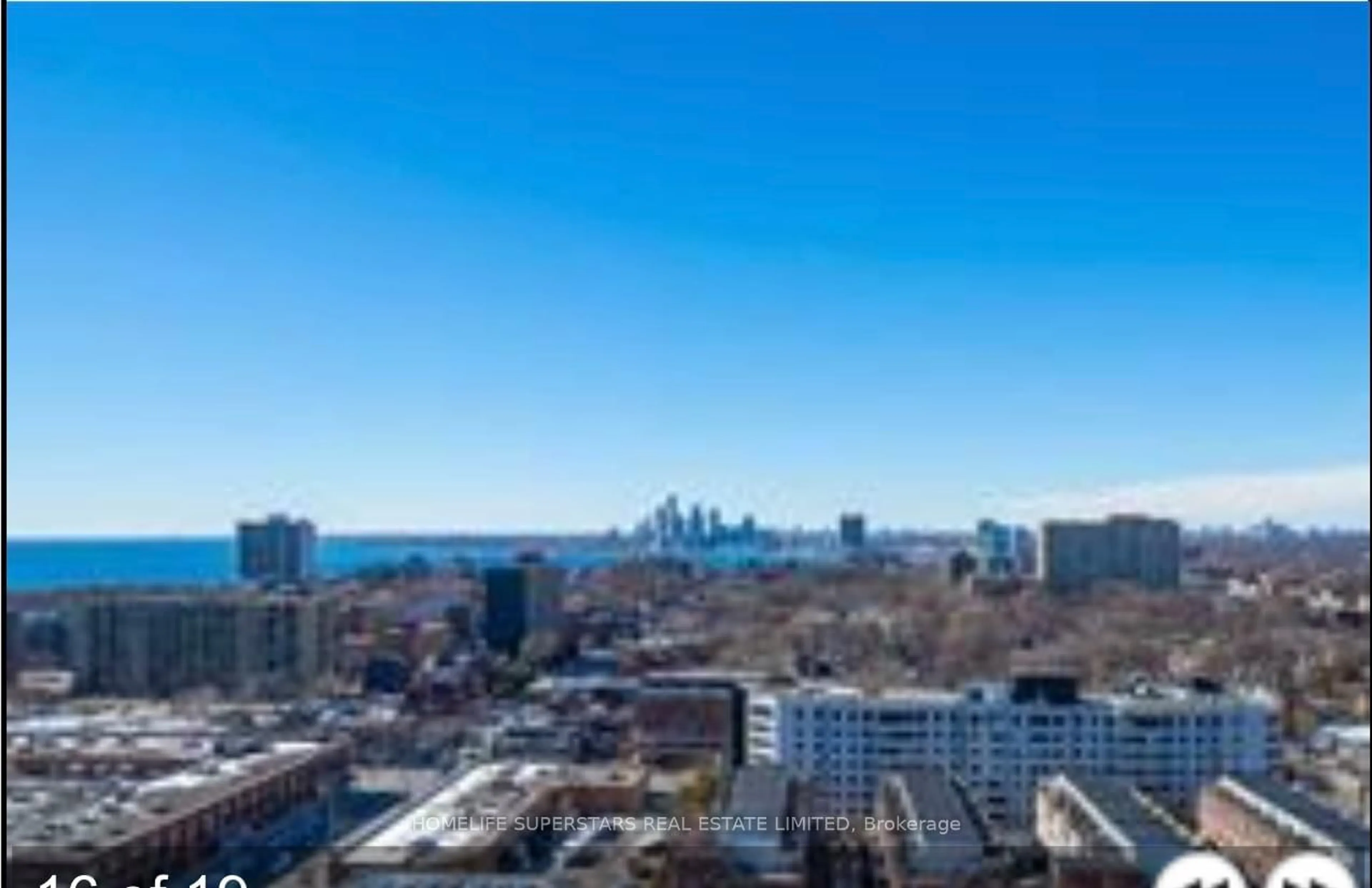 A pic from outside/outdoor area/front of a property/back of a property/a pic from drone, city buildings view from balcony for 38 Joe Shuster Way #1716, Toronto Ontario M6K 0A5