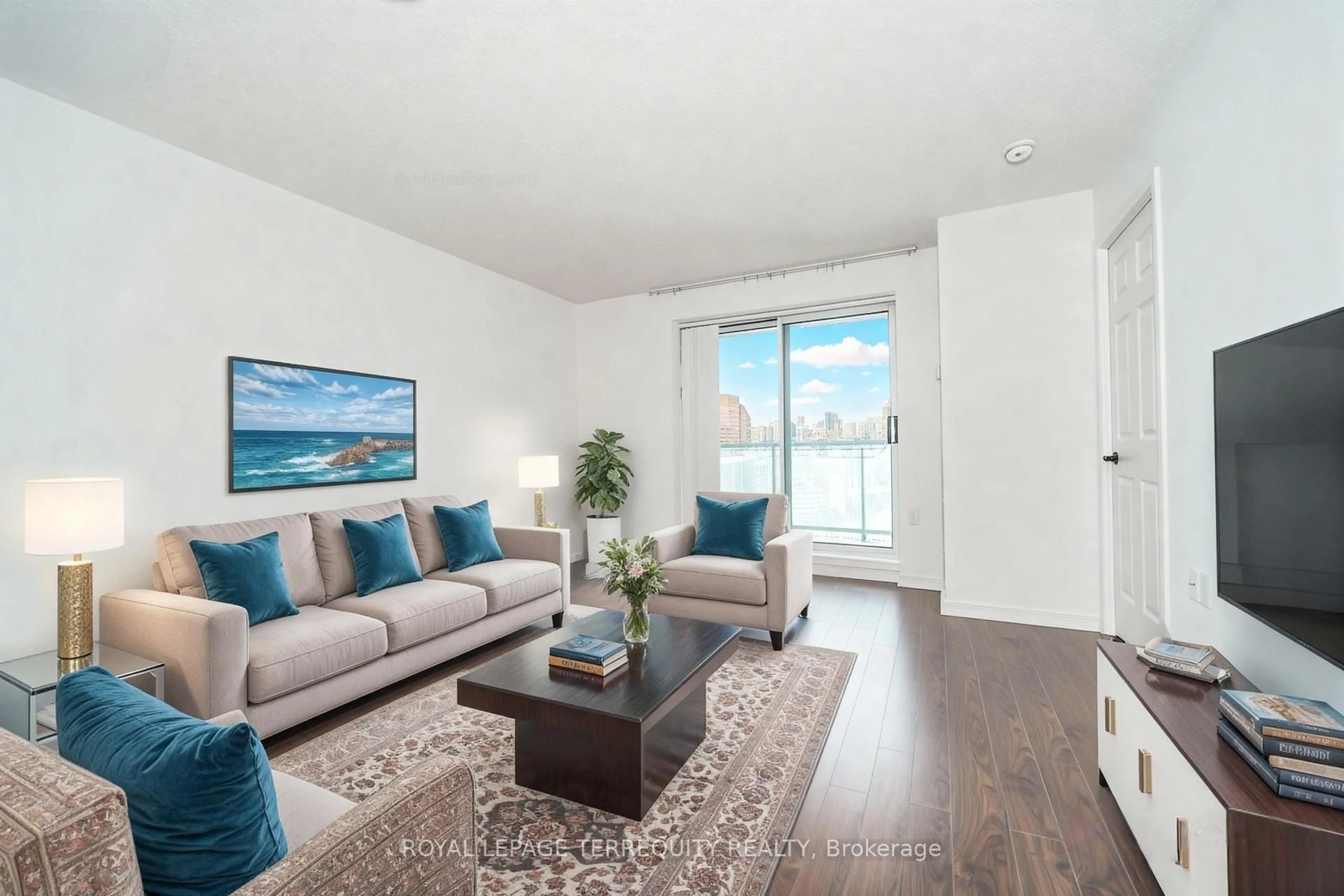 Living room with furniture, unknown for 22 Olive Ave #2506, Toronto Ontario M2N 7G6