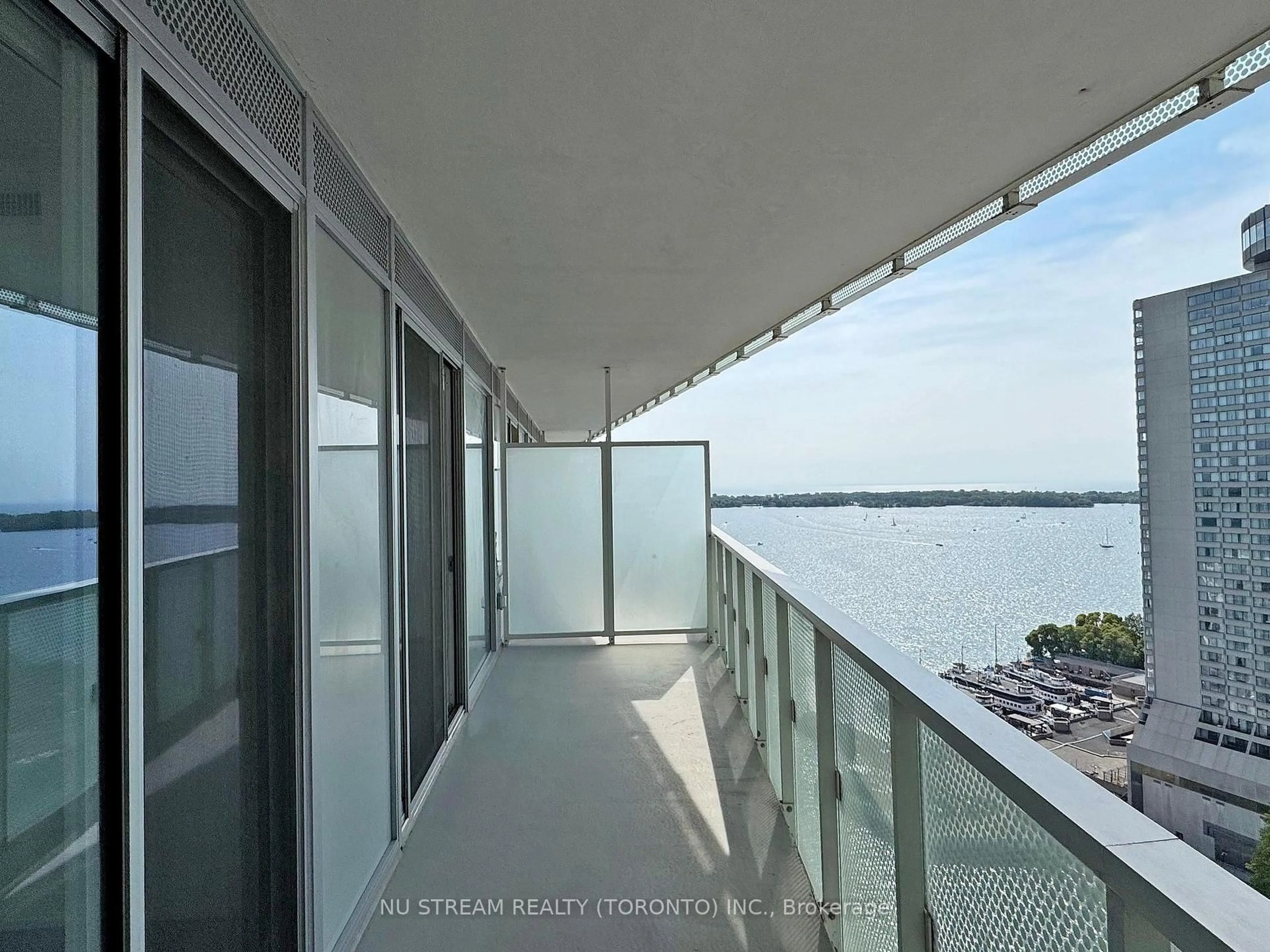 Balcony in the apartment, water/lake/river/ocean view for 15 Queens Quay East Quay #2106, Toronto Ontario M5E 0A5