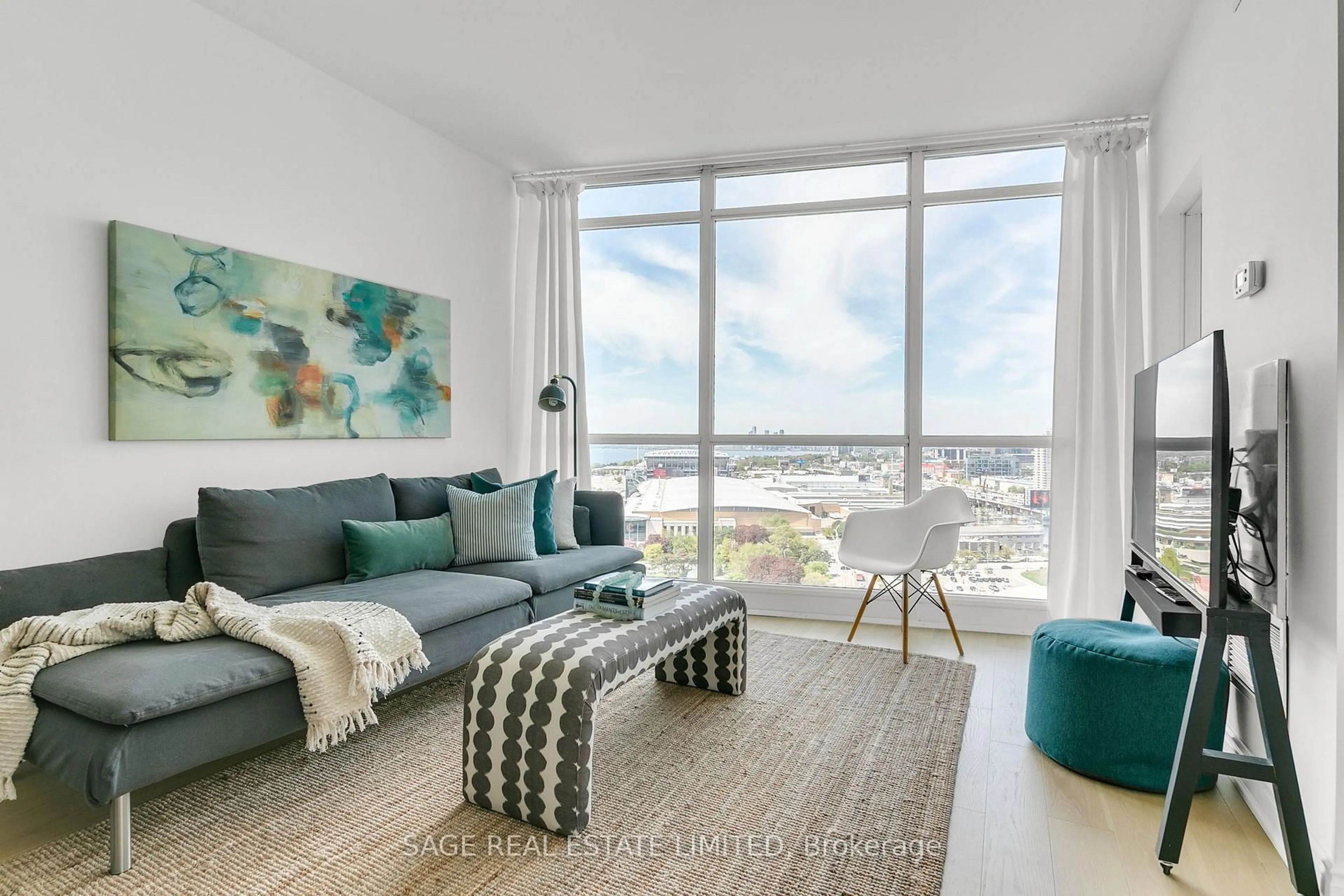 Living room with furniture, unknown for 219 Fort York Blvd #2310, Toronto Ontario M5V 1B1