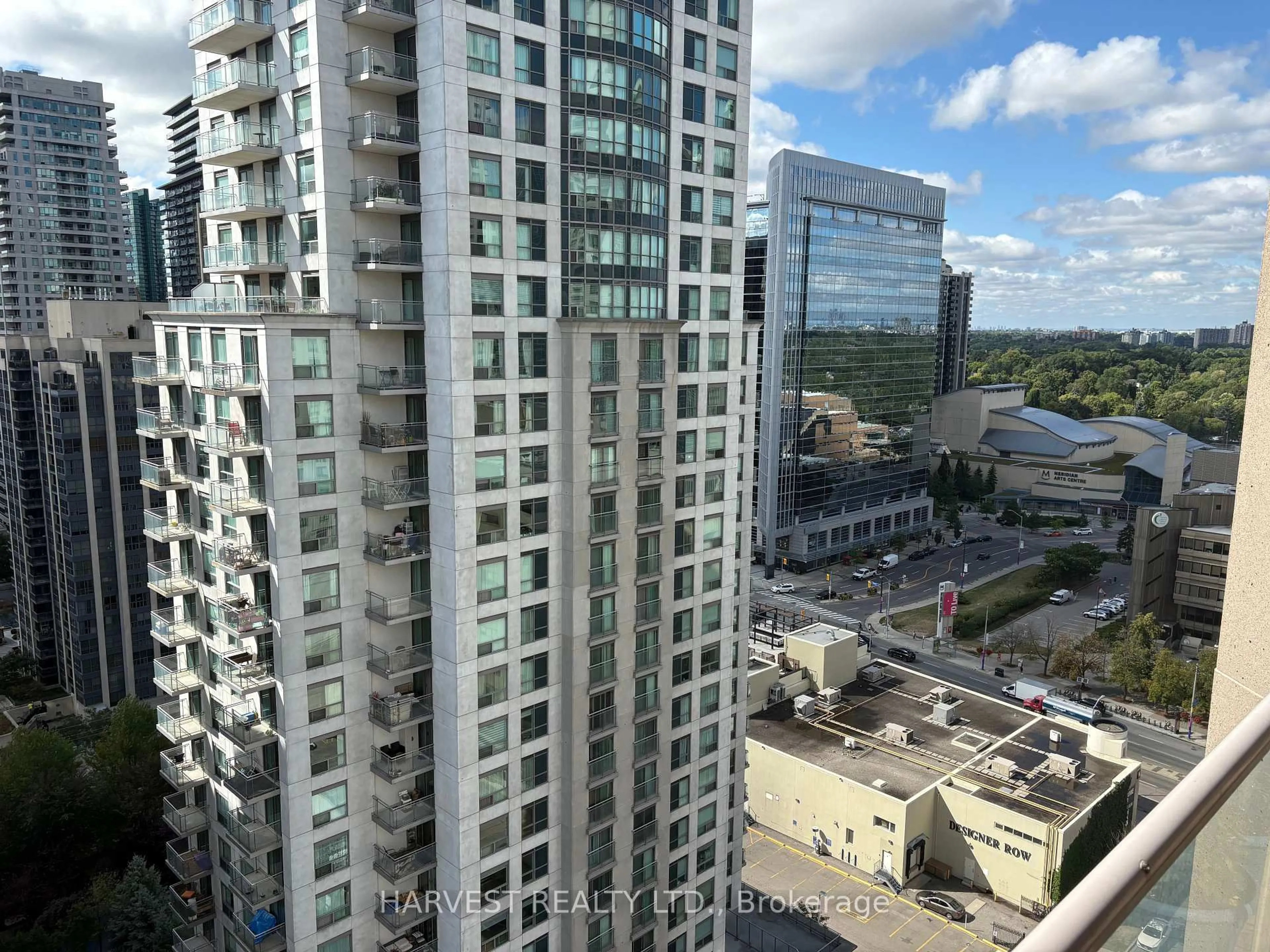A pic from outside/outdoor area/front of a property/back of a property/a pic from drone, city buildings view from balcony for 18 HILLCREST Ave #2206, Toronto Ontario M2N 6T5