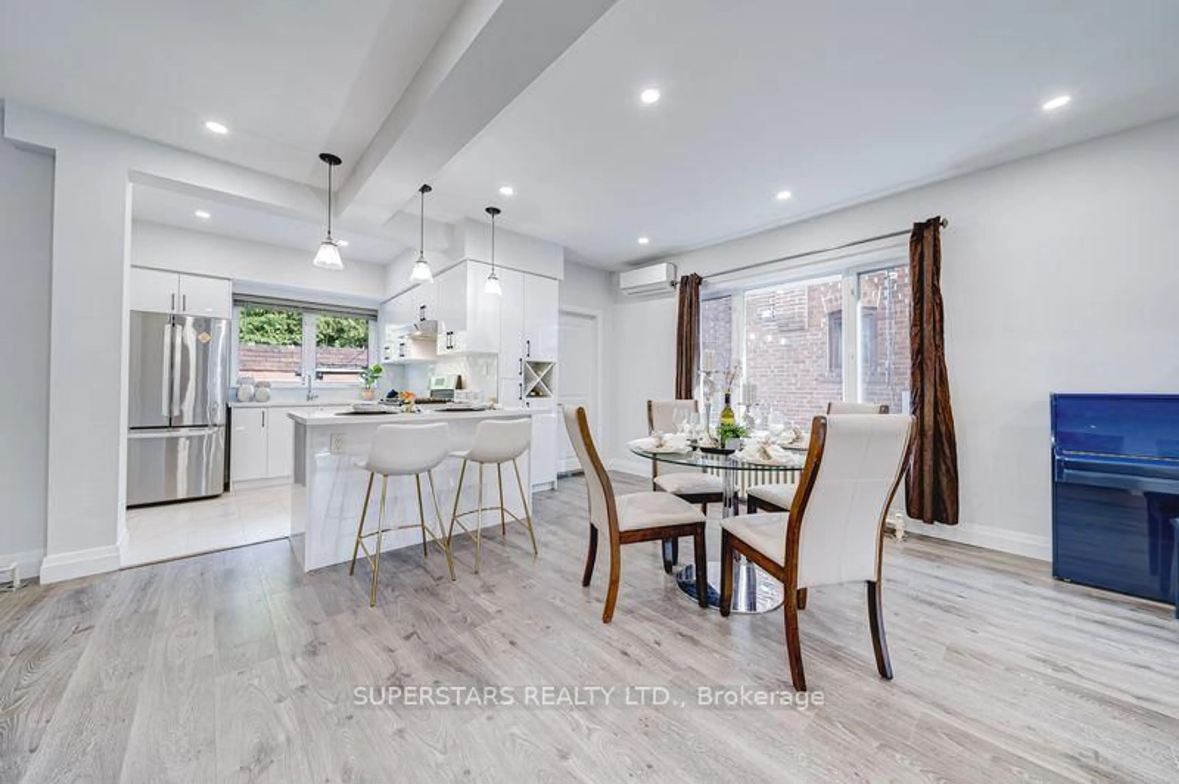 Open concept kitchen, ceramic/tile floor for 179 Oakwood Ave, Toronto Ontario M6E 2V1