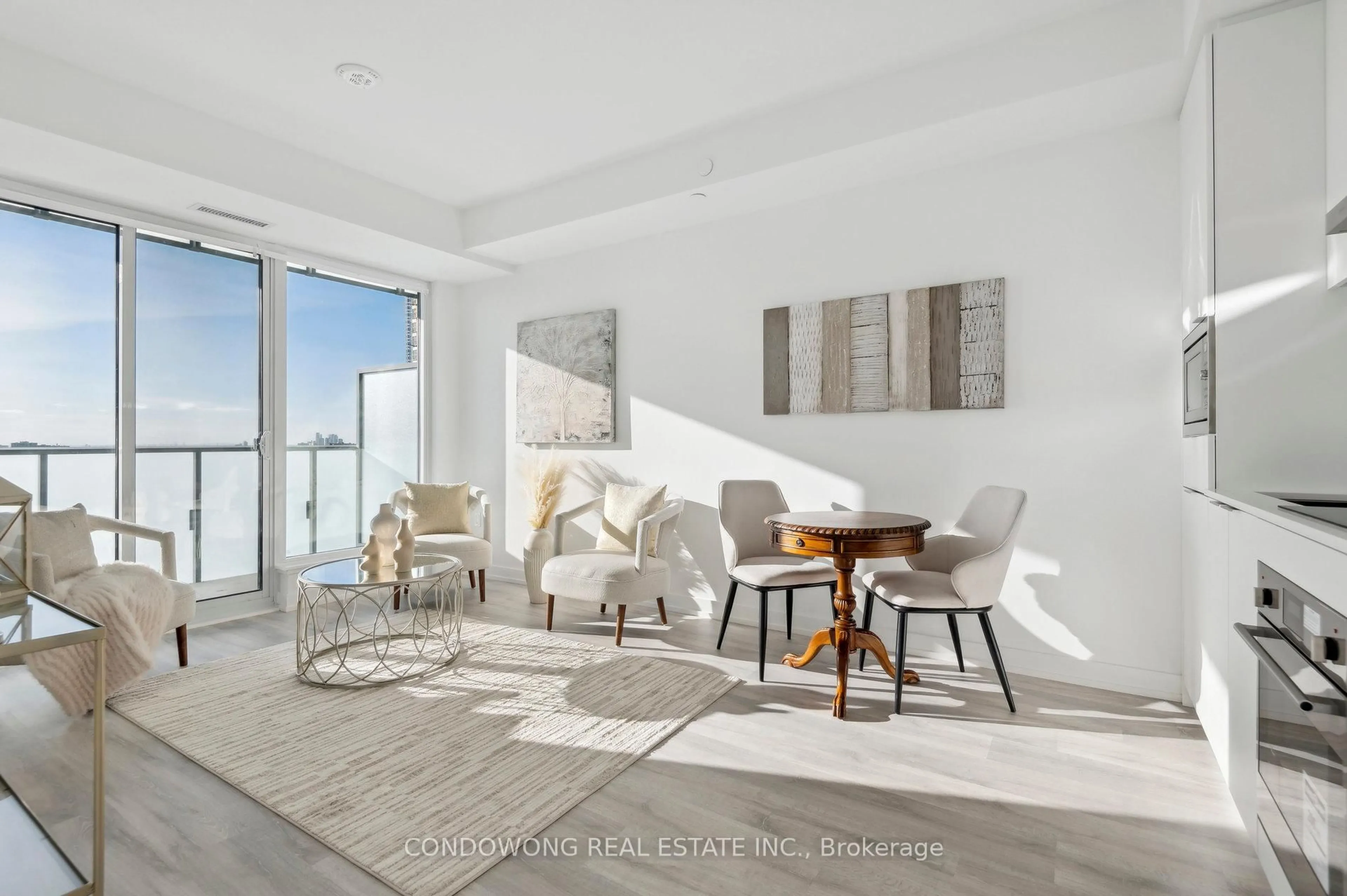 Living room with furniture, unknown for 8 Olympic Garden Dr #S1408, Toronto Ontario M2M 0B9