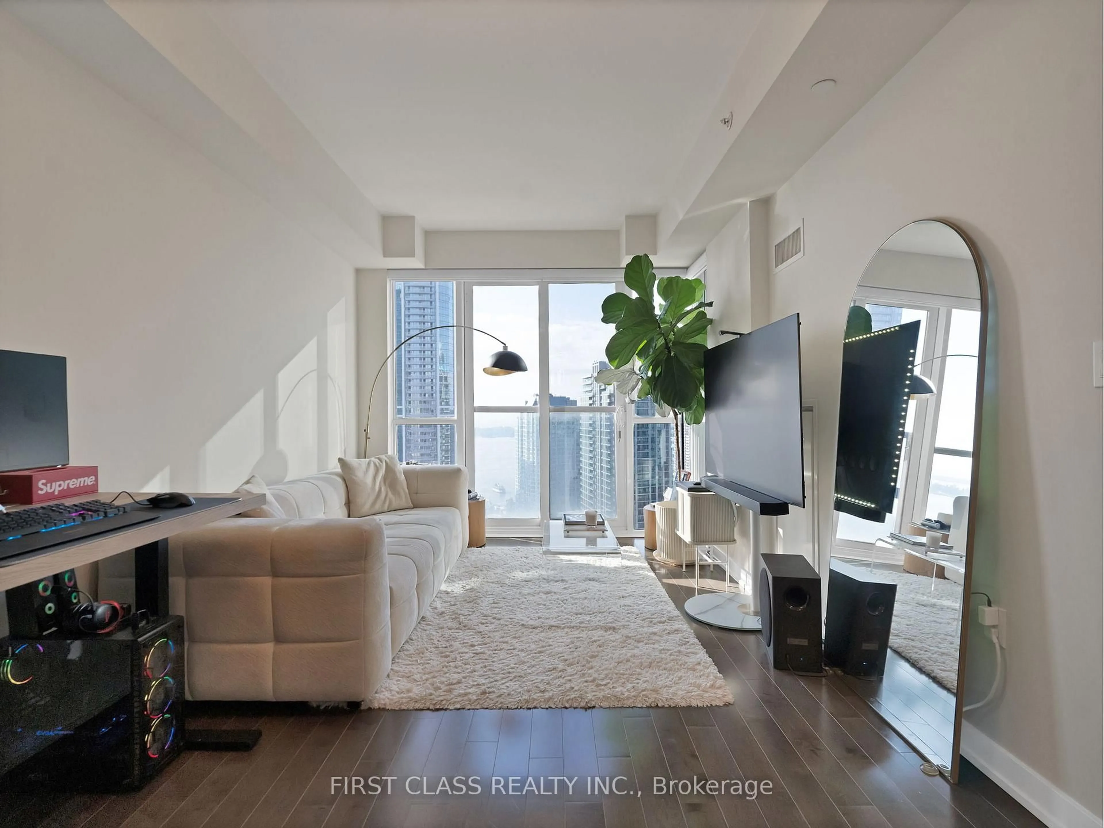 Living room with furniture, unknown for 1 The Esplanade Ave #3309, Toronto Ontario M5E 0A8