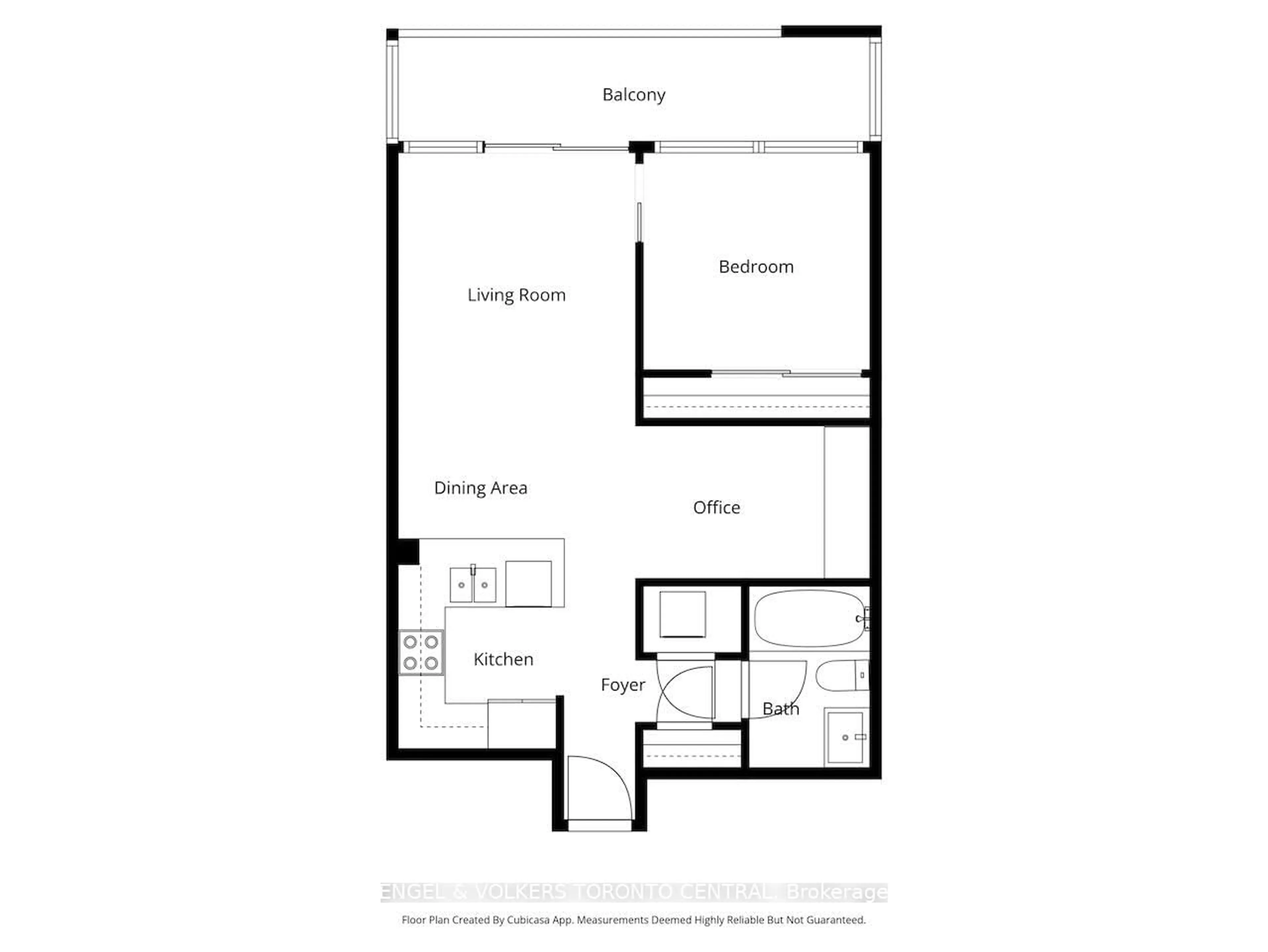 Floor plan for 18 Yorkville Ave #306, Toronto Ontario M4W 3Y8