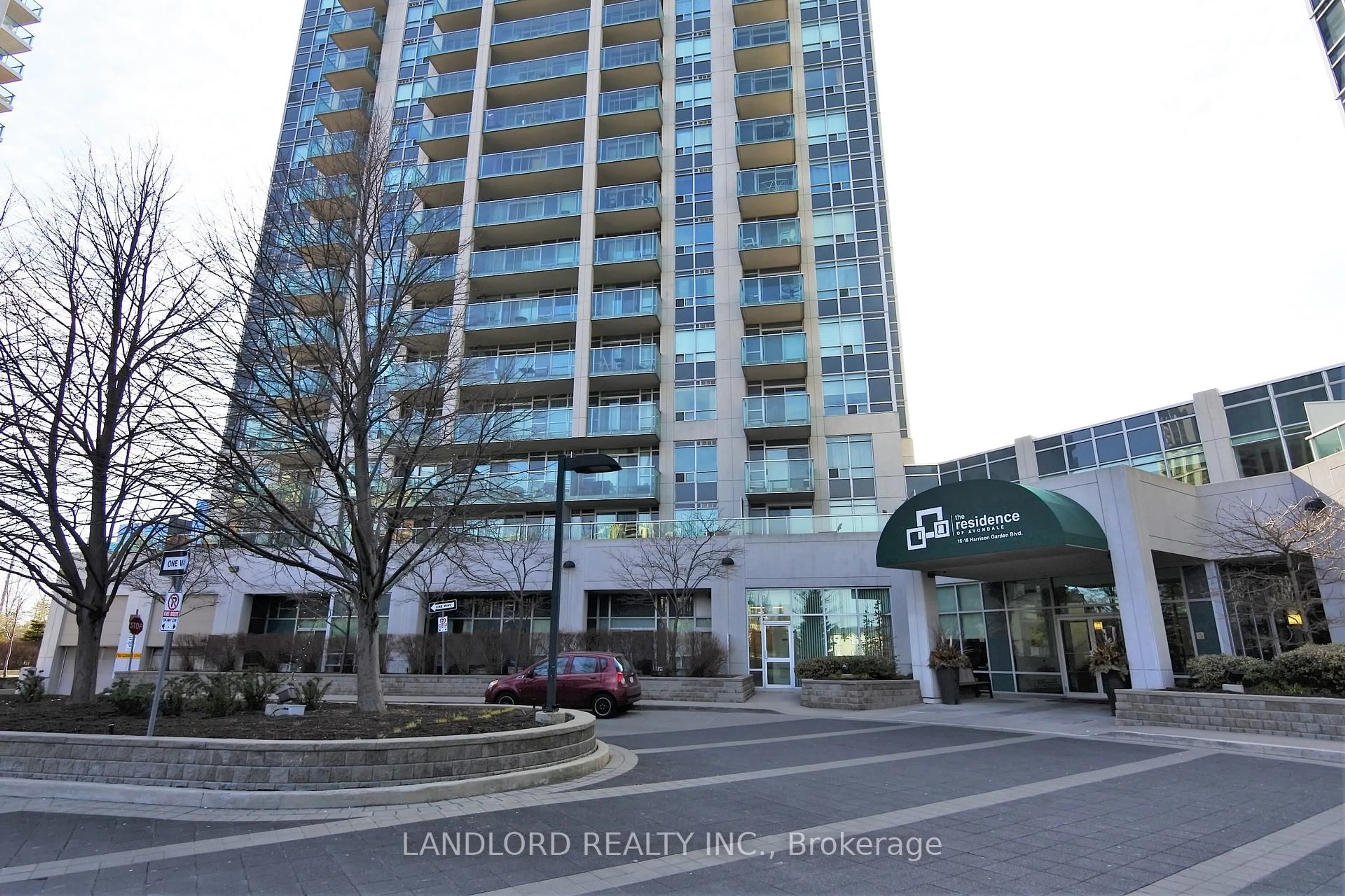 Patio, building for 18 Harrison Garden Blvd #2604, Toronto Ontario M2N 7J7