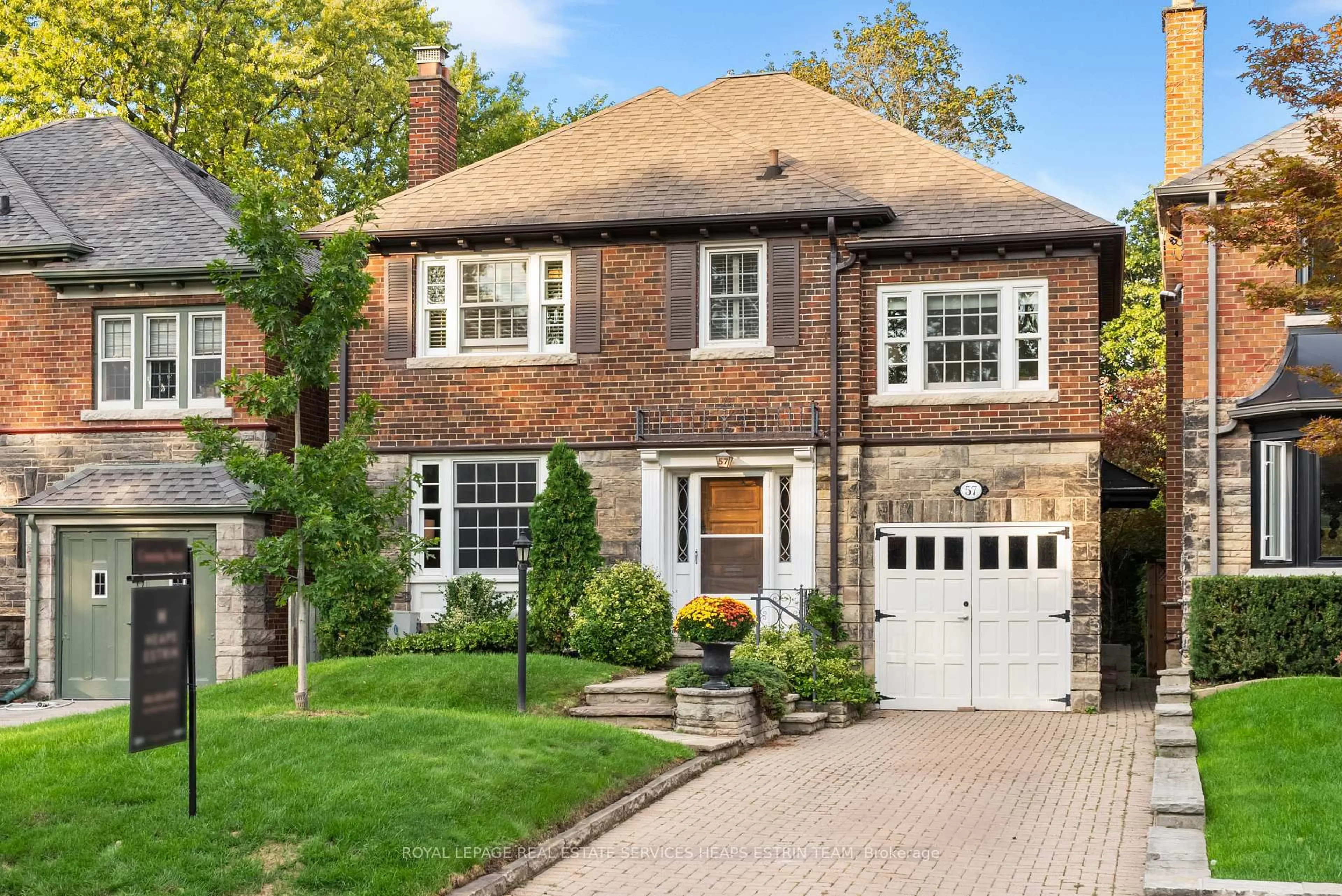 Home with brick exterior material, street for 57 Fleming Cres, Toronto Ontario M4G 2B1
