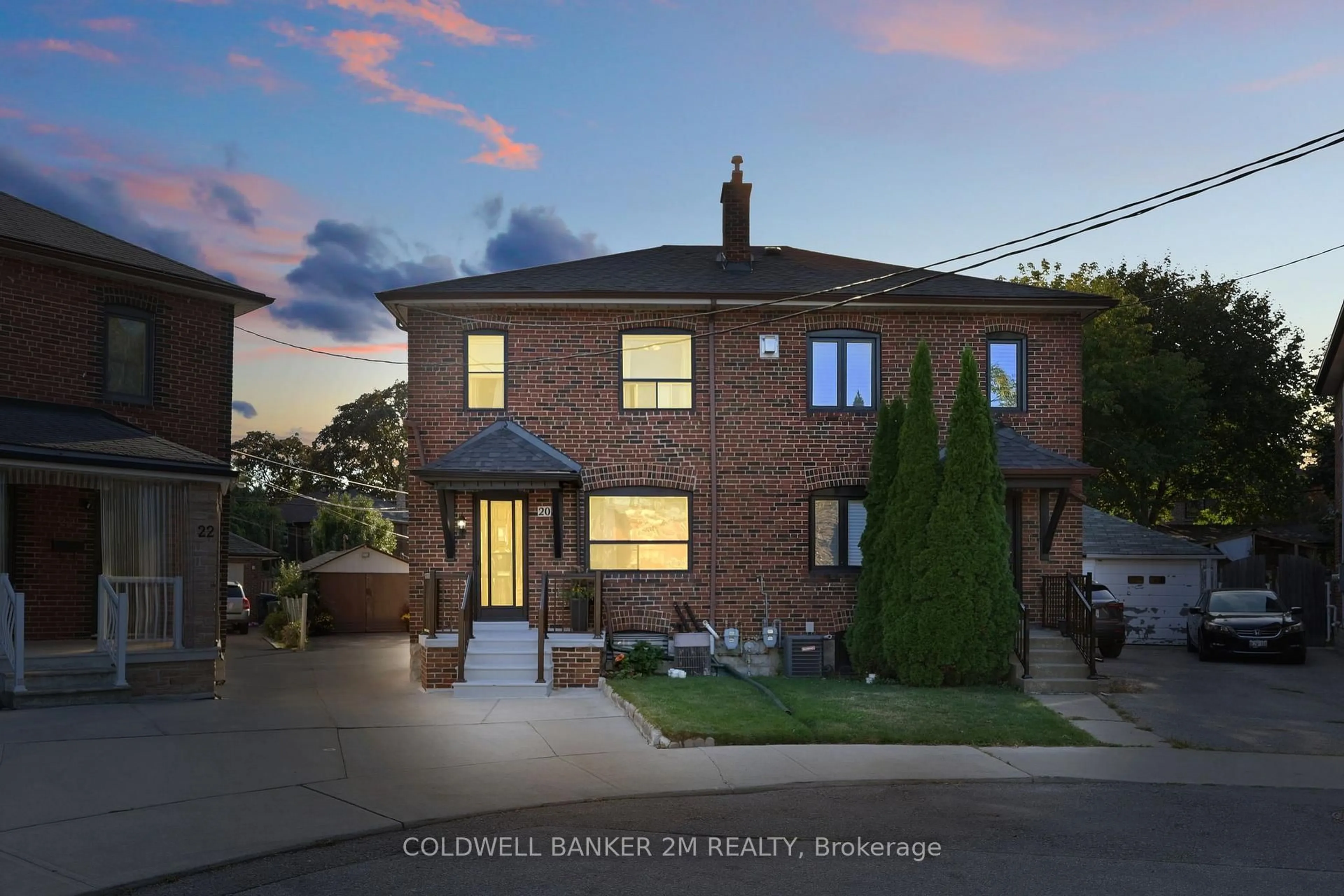 Home with brick exterior material, street for 20 Coates Ave, Toronto Ontario M6C 1K7