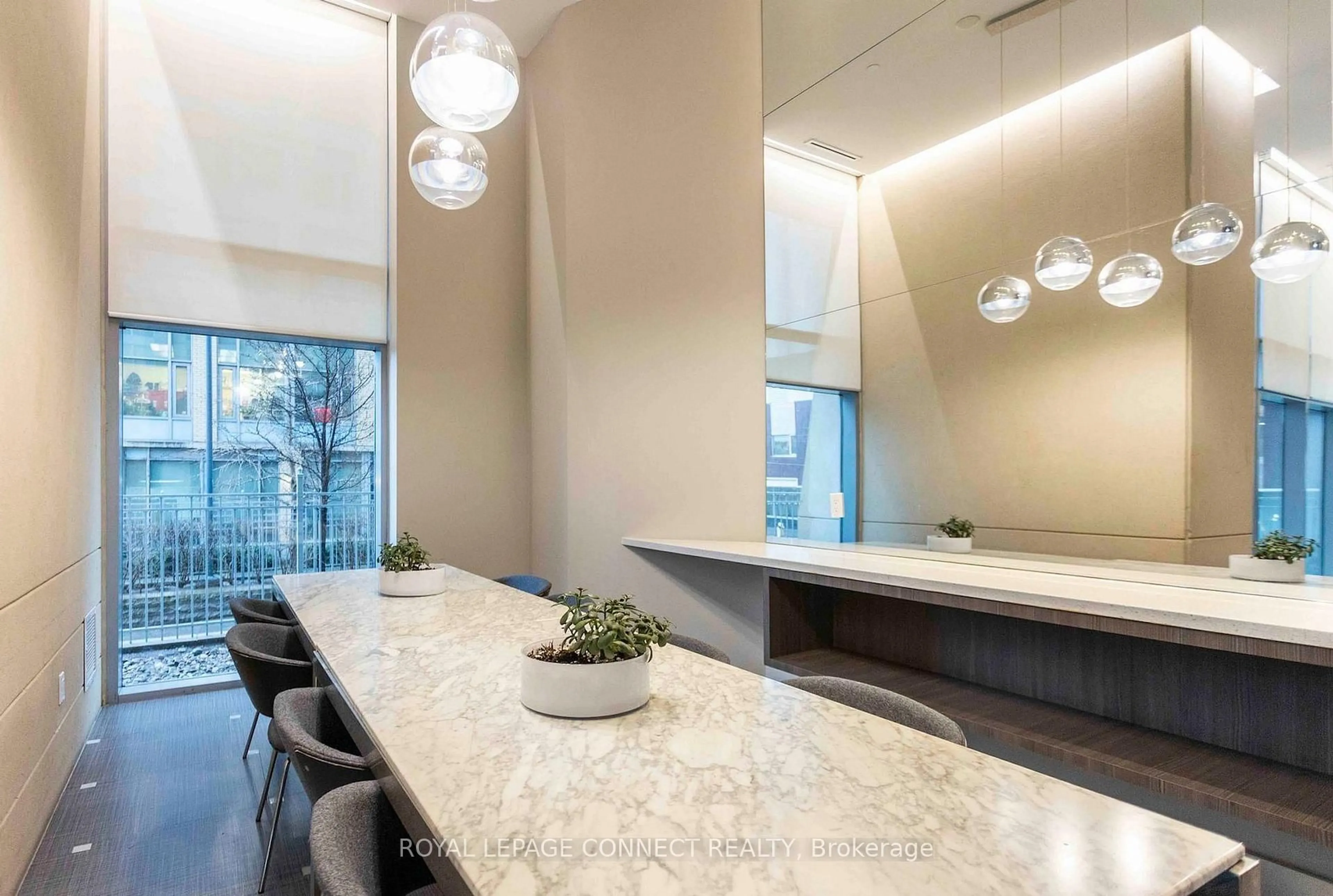 Contemporary kitchen, ceramic/tile floor for 500 Sherbourne St #812, Toronto Ontario M4X 1L1