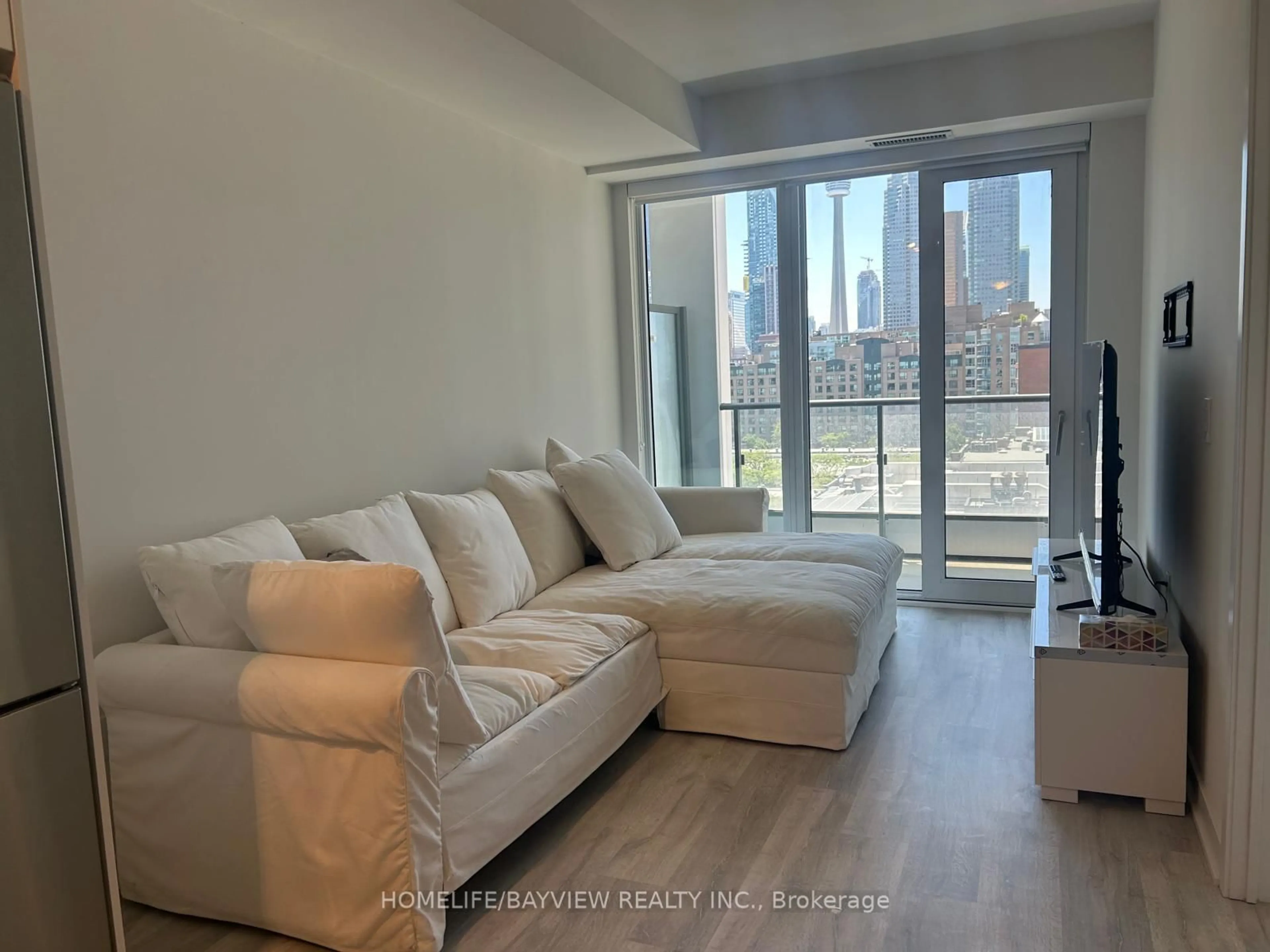 Living room with furniture, unknown for 135 Lower Sherbourne St #868, Toronto Ontario M5A 1Y4