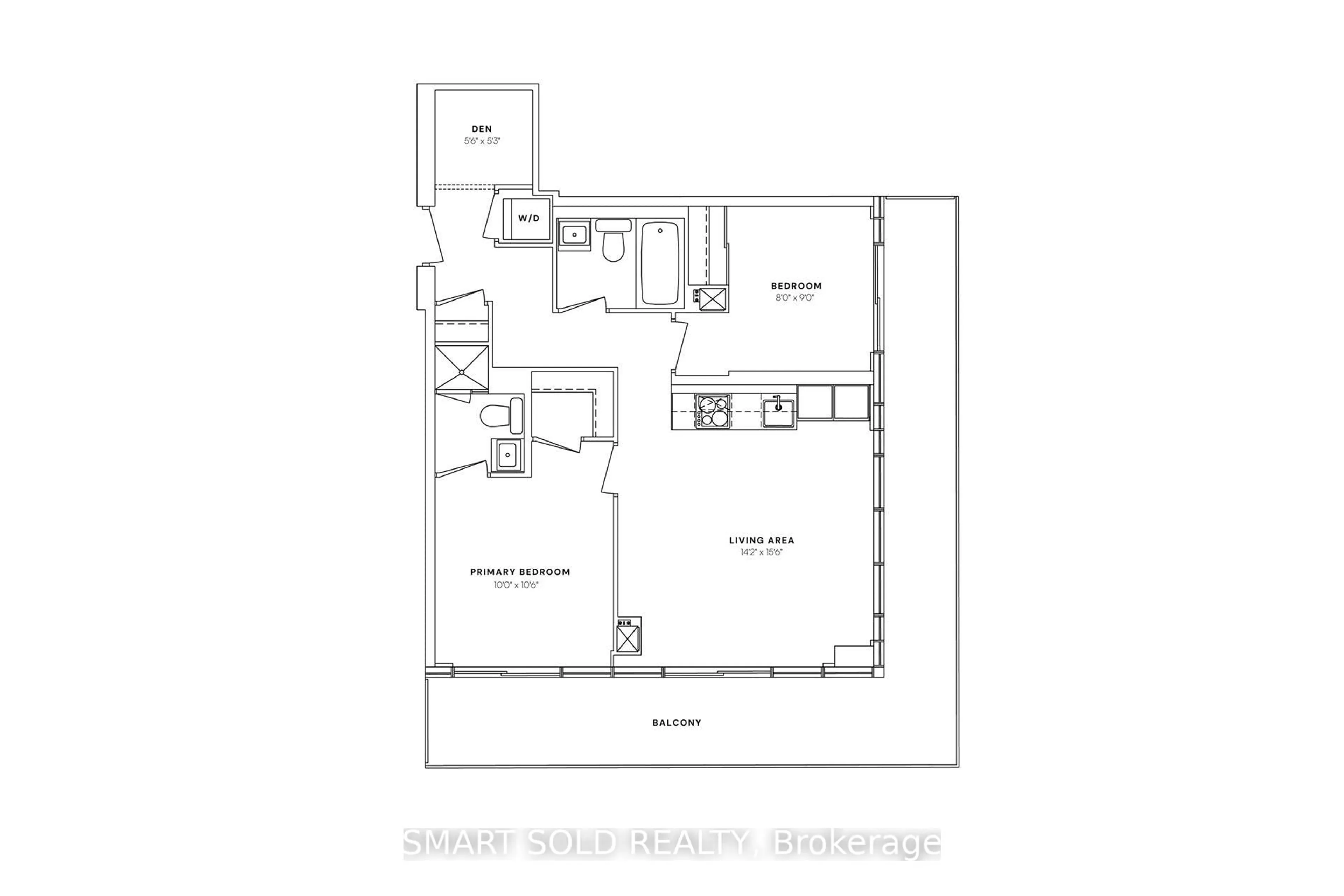 Floor plan for 8 Eglinton Ave #1011, Toronto Ontario M4P 0C1