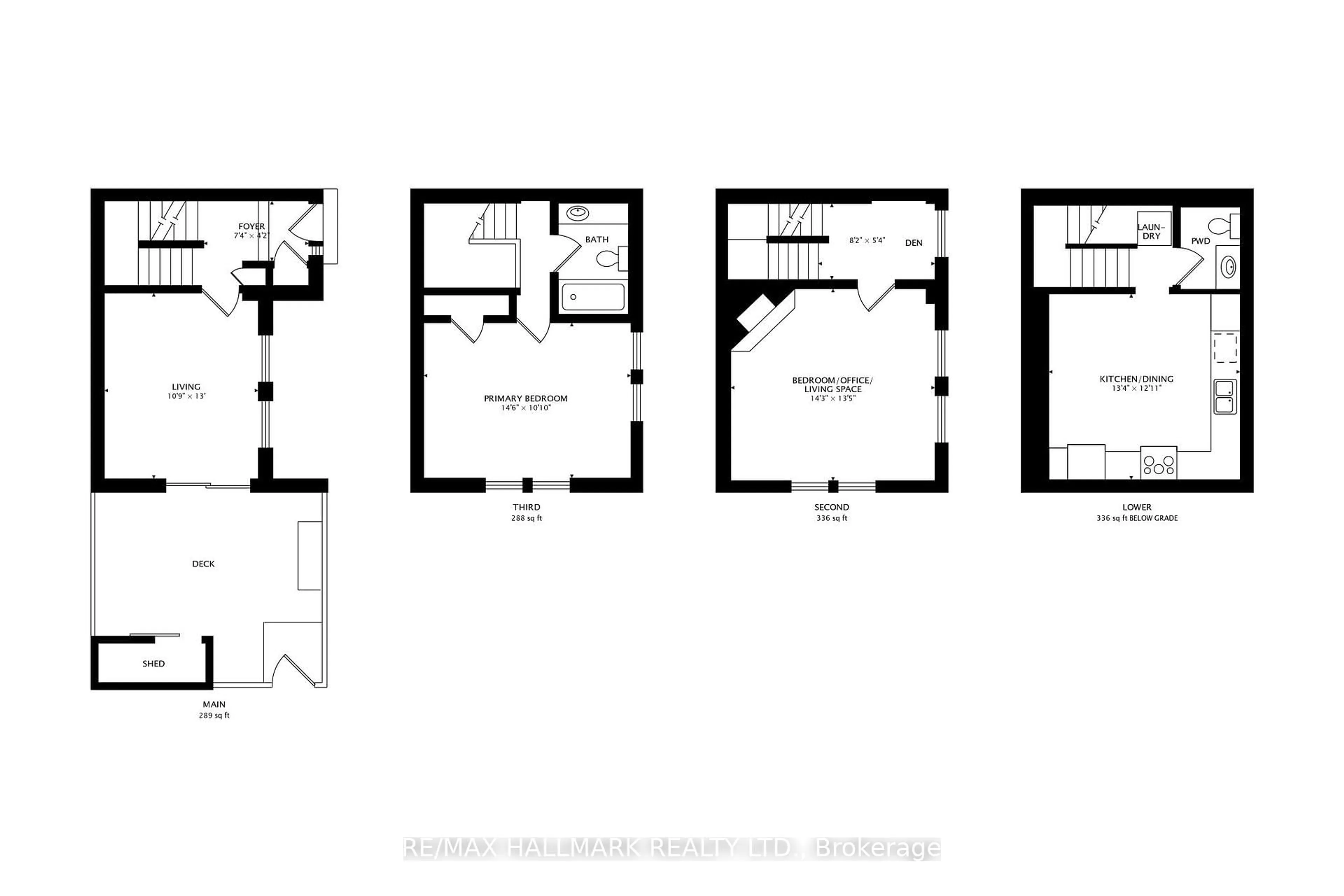 Floor plan for 88 Poulett St, Toronto Ontario M5A 1Z5