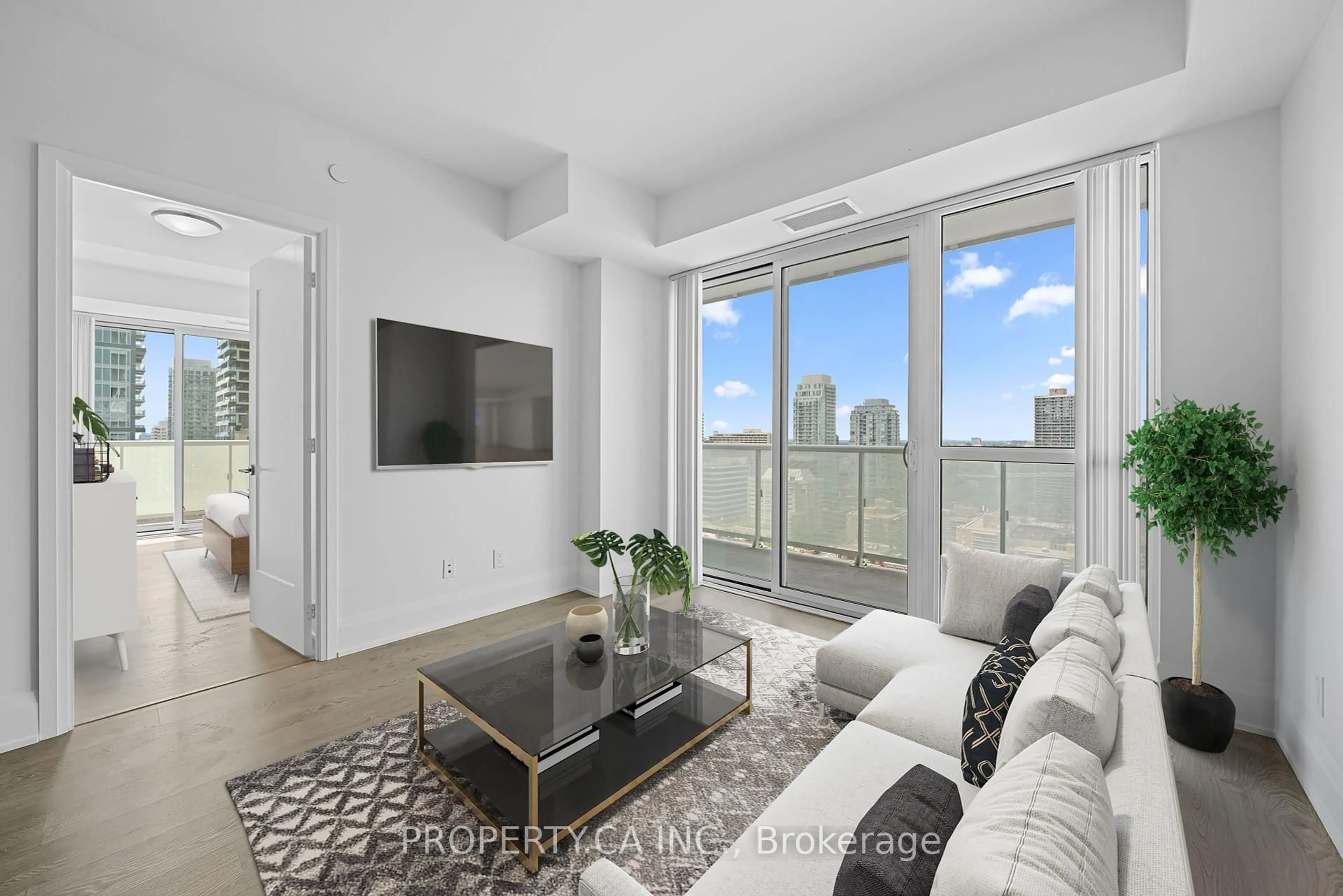 Living room with furniture, unknown for 101 Erskine Ave #2110, Toronto Ontario M4P 1Y5
