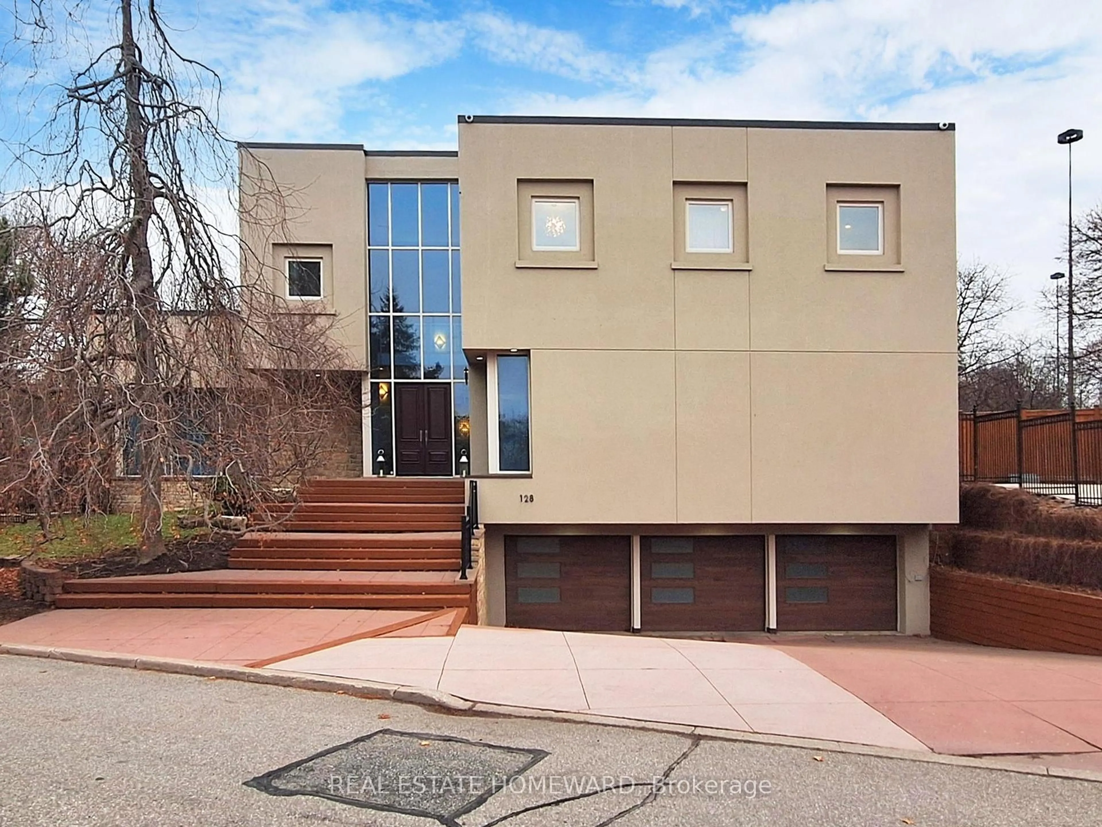 Home with brick exterior material, street for 128 Laurentide Dr, Toronto Ontario M3A 3E5