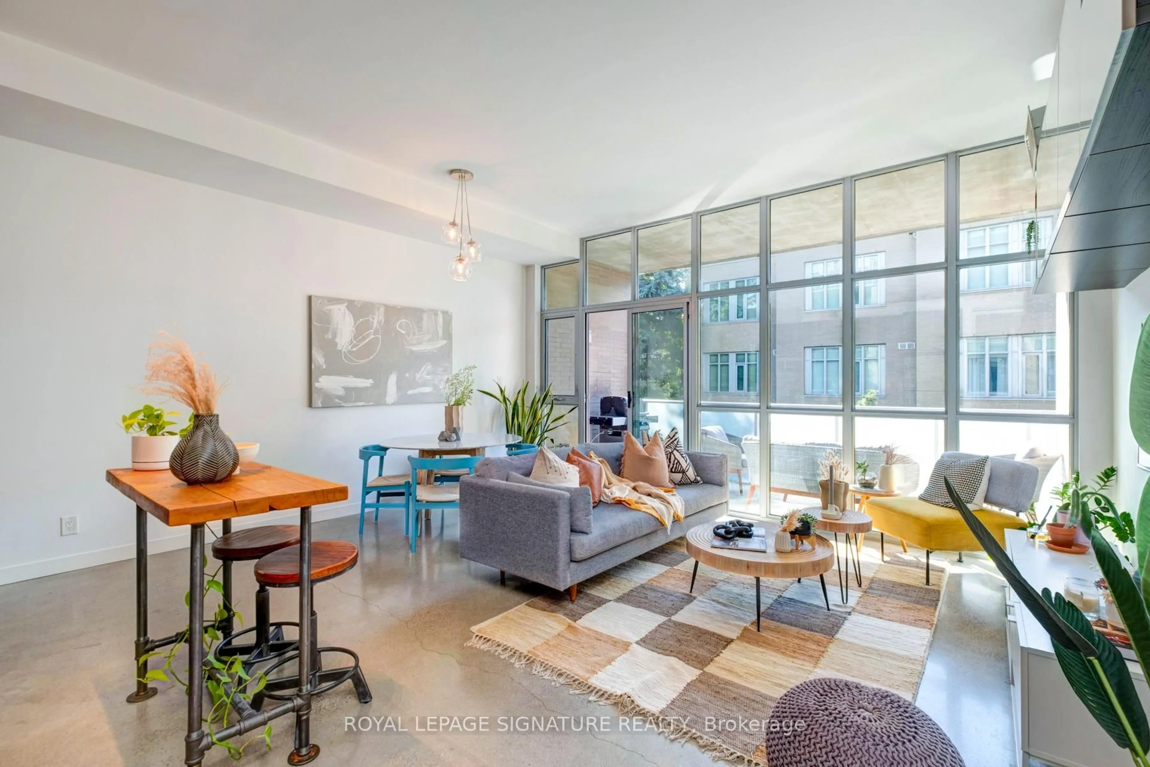 Living room with furniture, unknown for 52 Sumach St #208, Toronto Ontario M5A 3J7