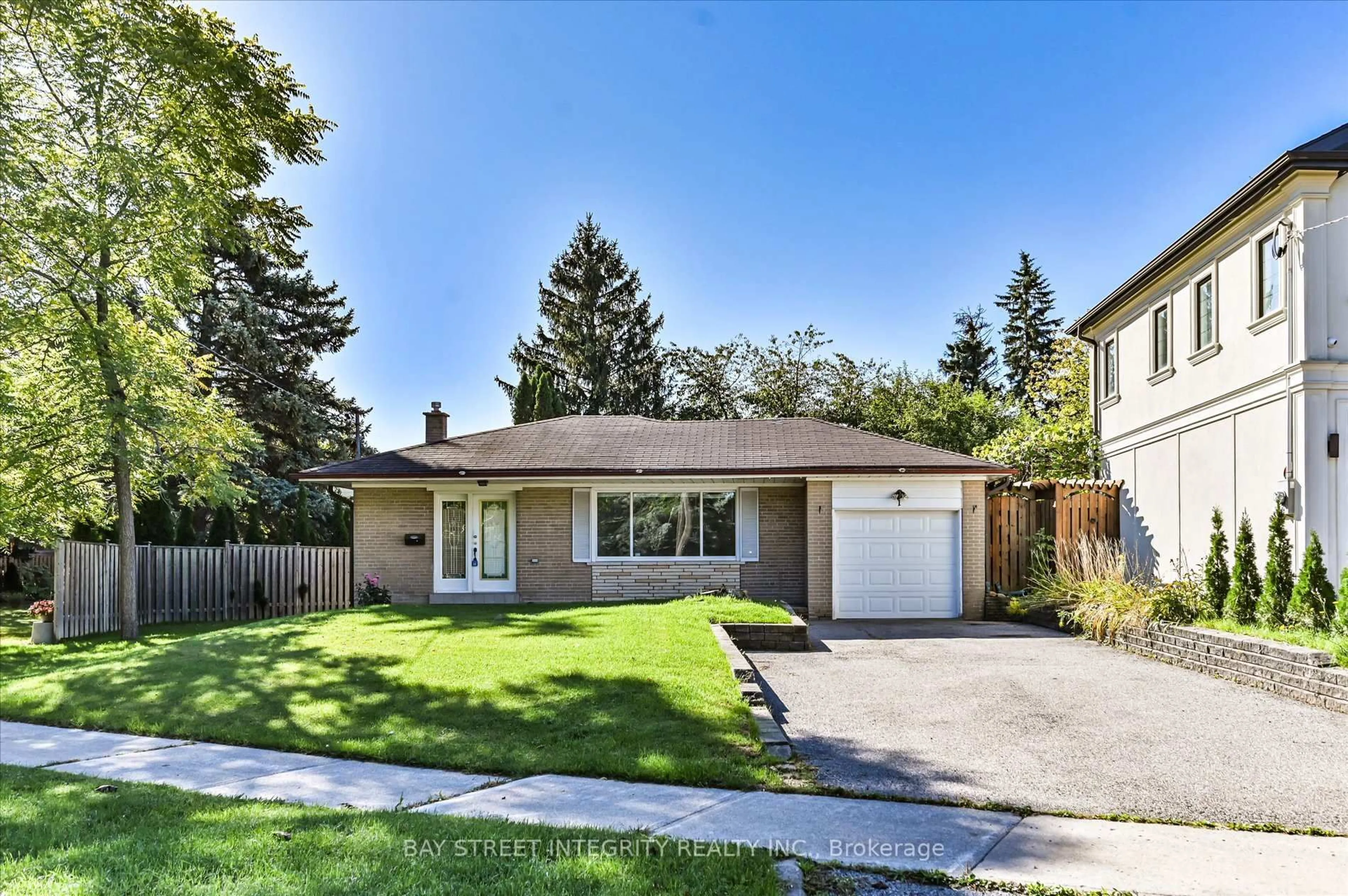 Home with brick exterior material, street for 1 Caines Ave, Toronto Ontario M2M 1G1