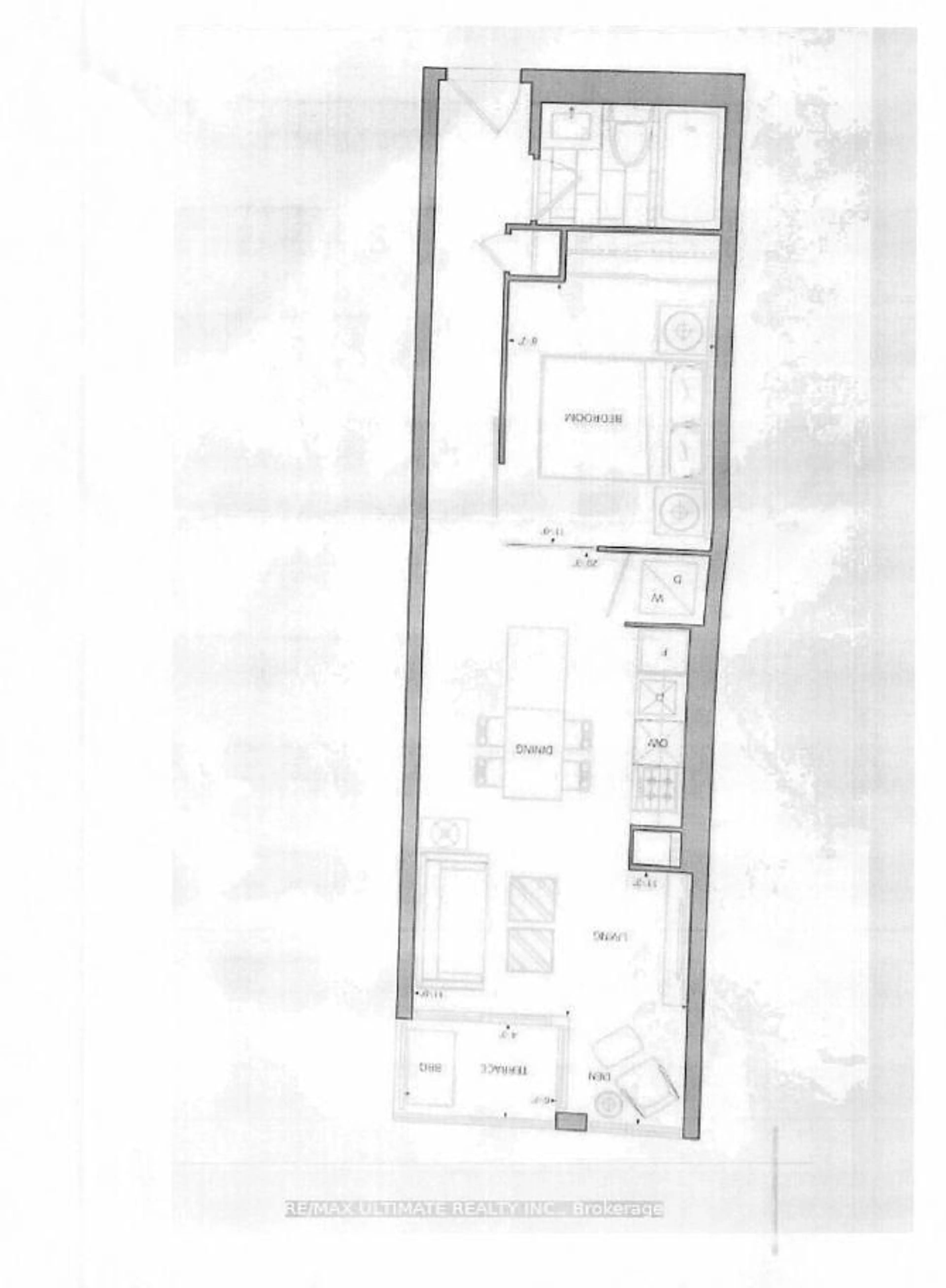 Floor plan for 109 Ossington Ave #204, Toronto Ontario M6J 0G1