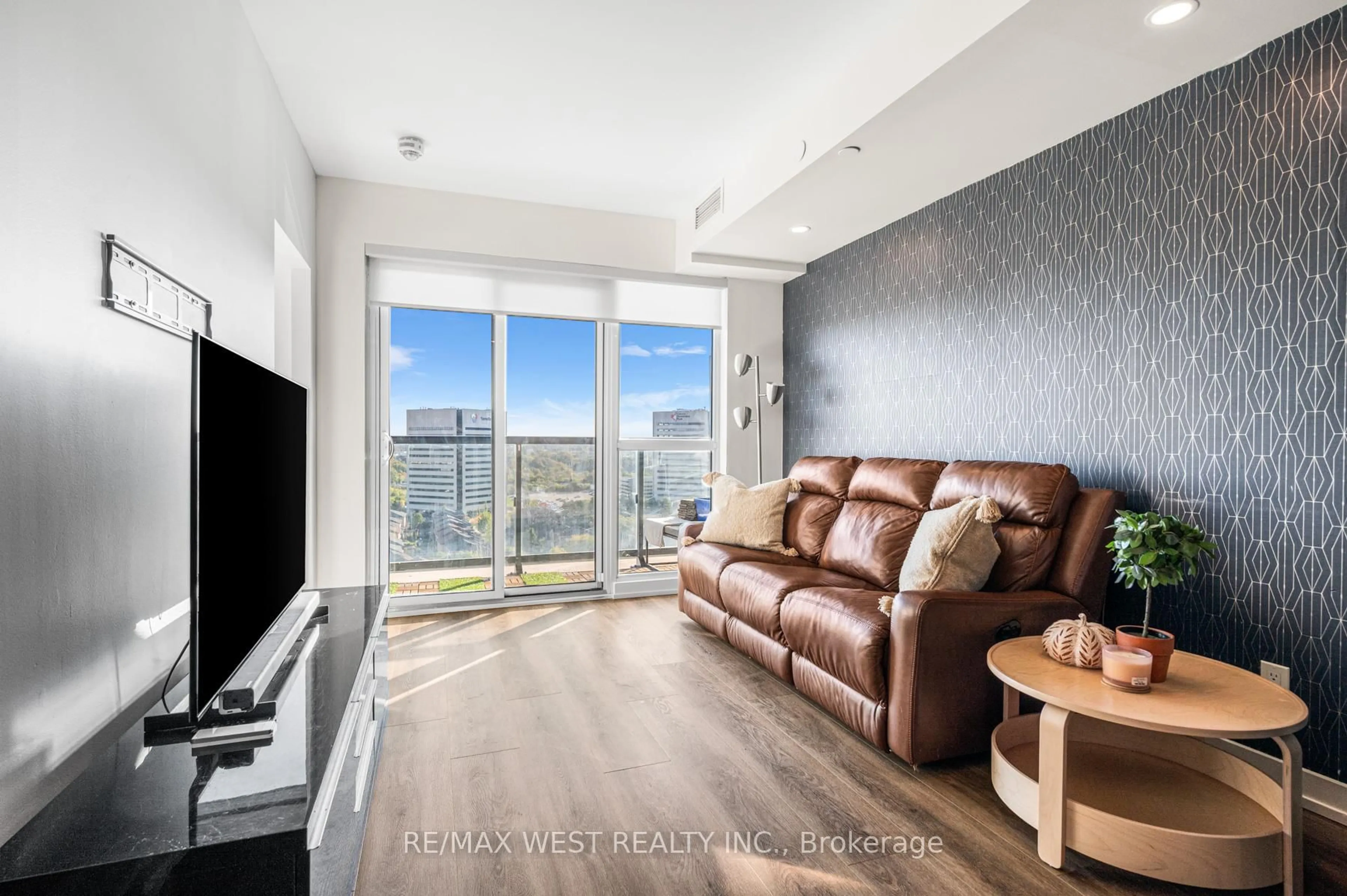 Living room with furniture, unknown for 6 Sonic Way #1405, Toronto Ontario M3C 0P1
