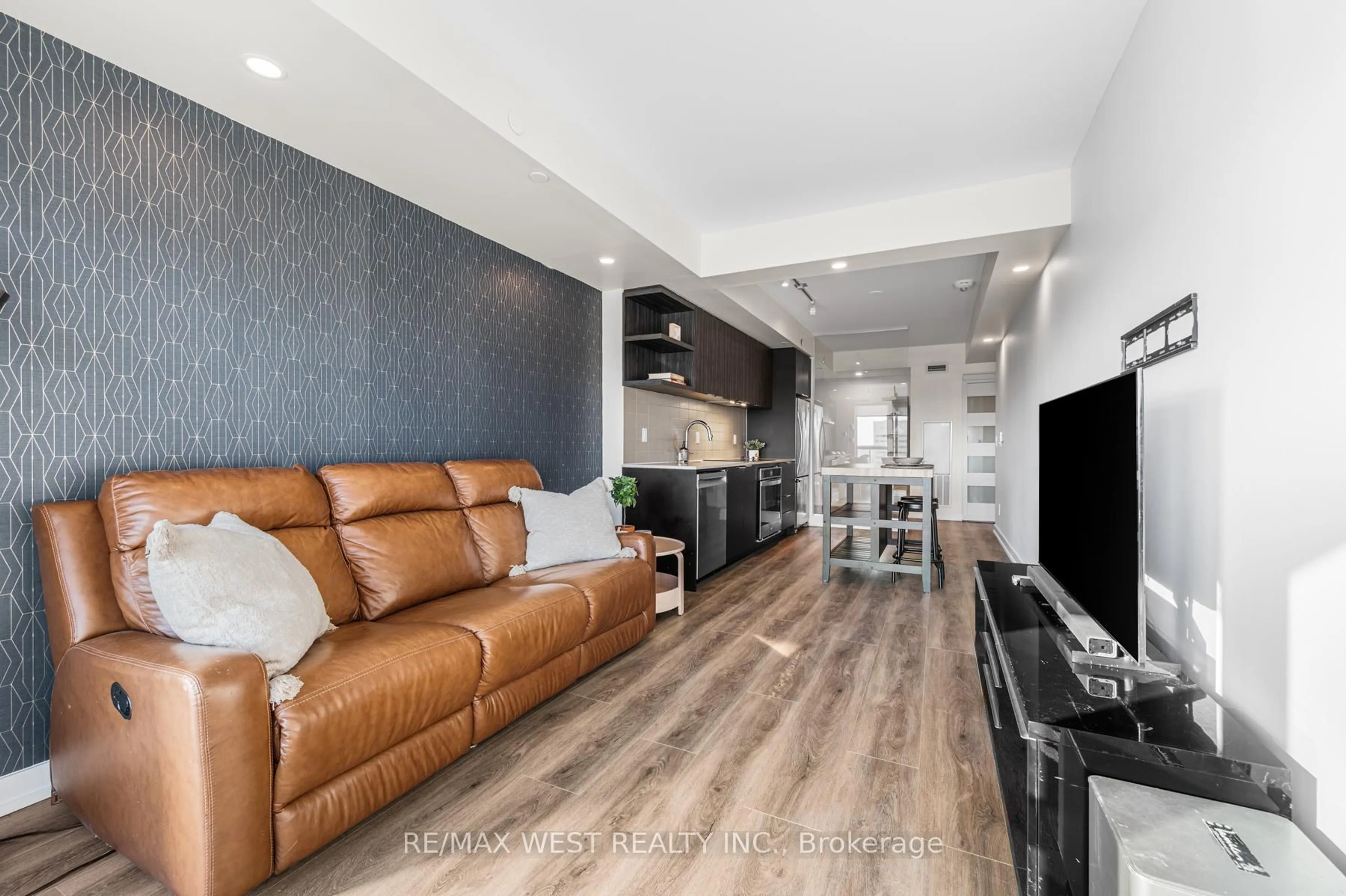 Living room with furniture, unknown for 6 Sonic Way #1405, Toronto Ontario M3C 0P1
