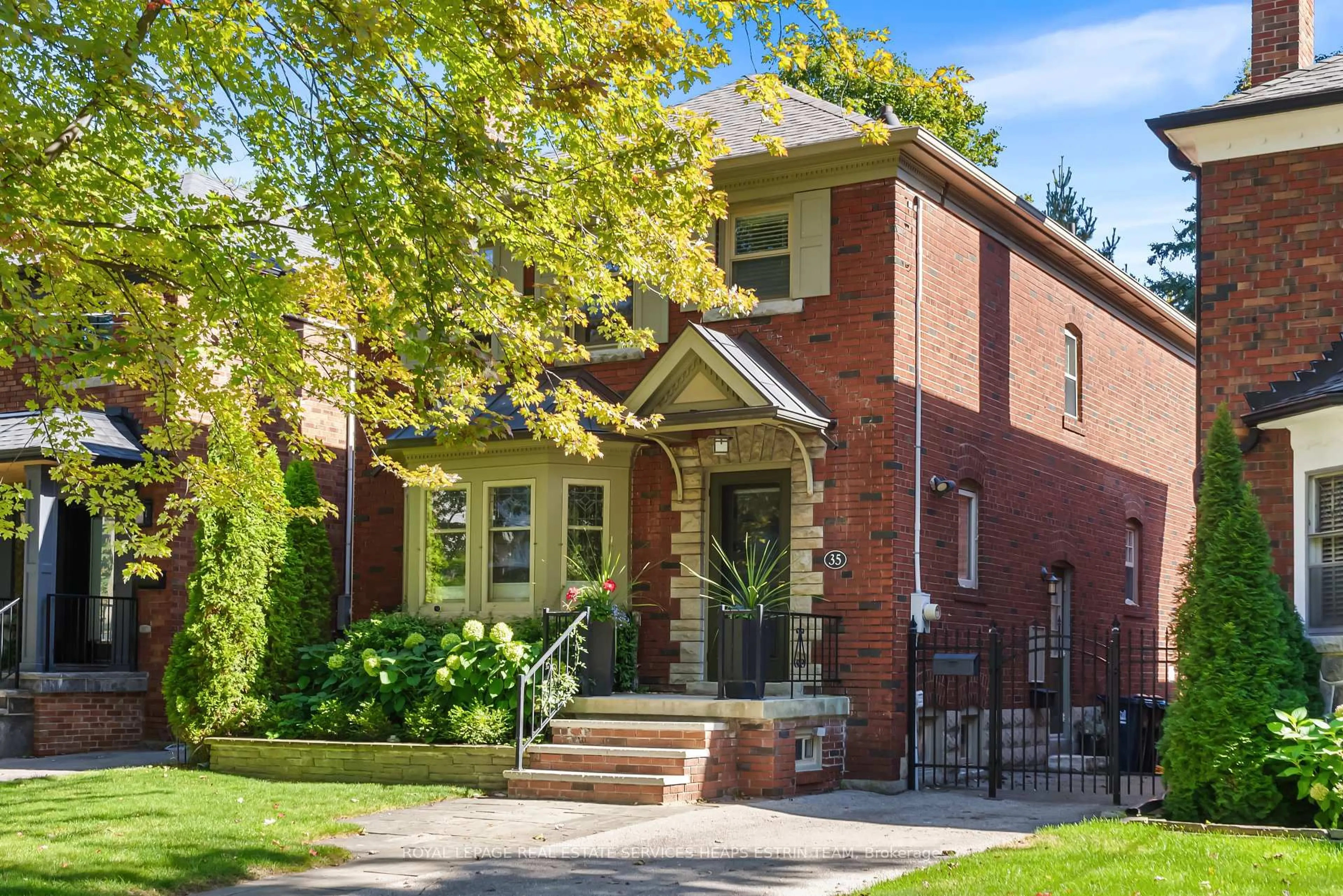 Home with brick exterior material, street for 35 Leadale Ave, Toronto Ontario M4G 3E9